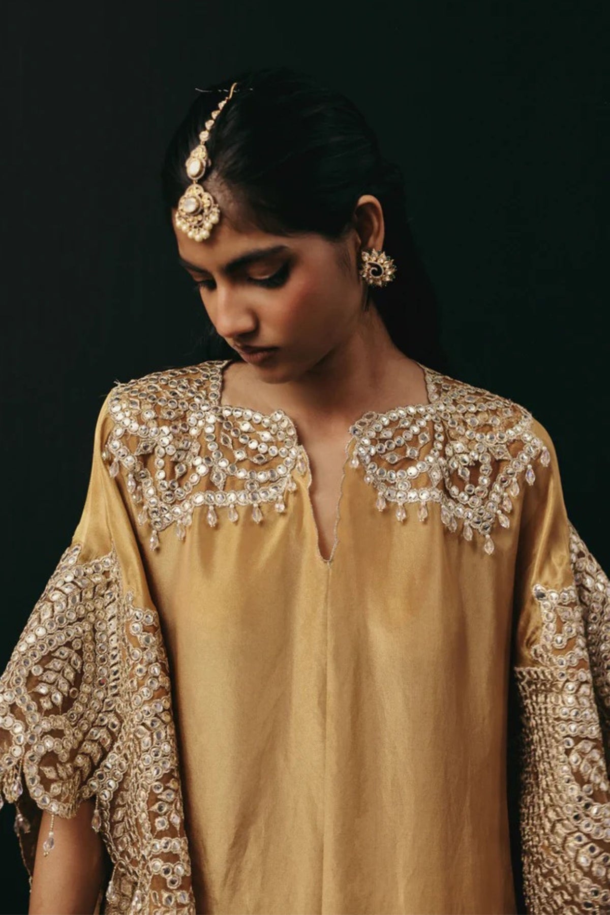 Golden Zari Kaftan