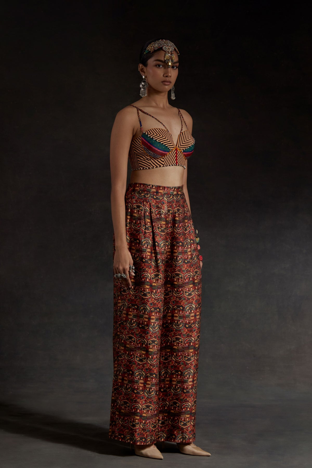 Hina Multicolor Jacket Set