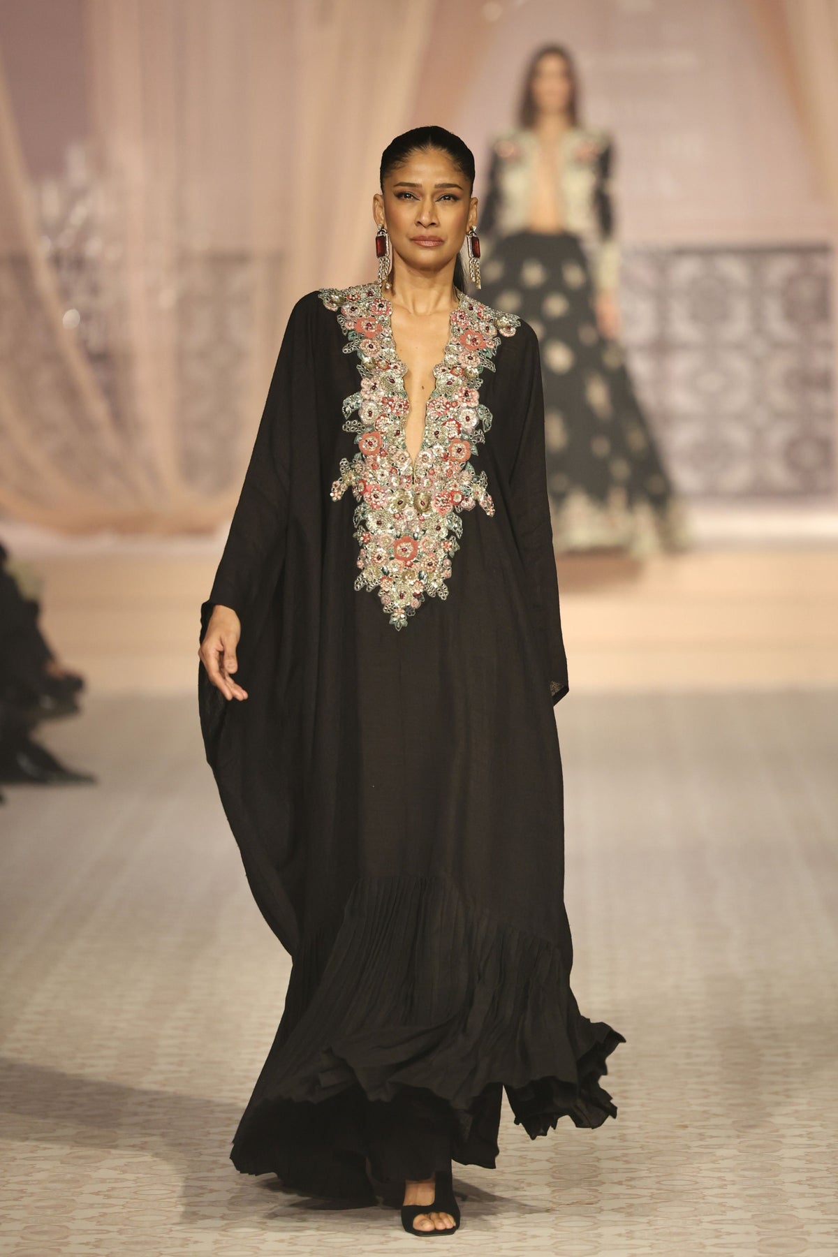 Flora Intricate Embroidered Kaftan