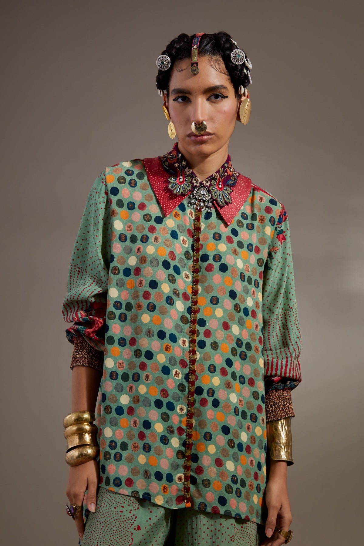 Atri Straight Shirt Set