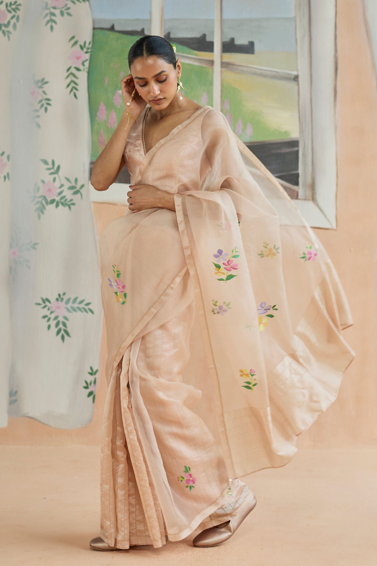 Soft Whisper Jamdani Sari