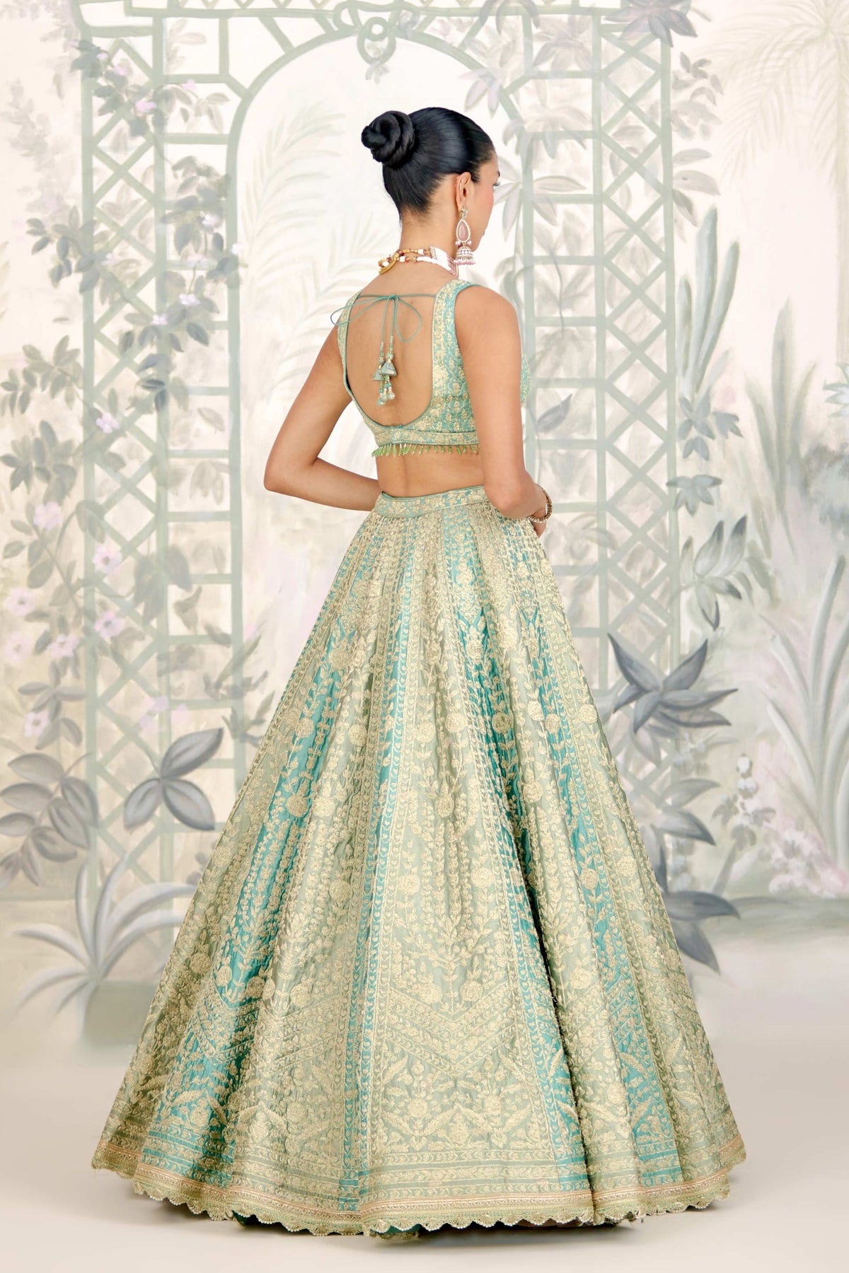 Hemlock Green Lehenga Set