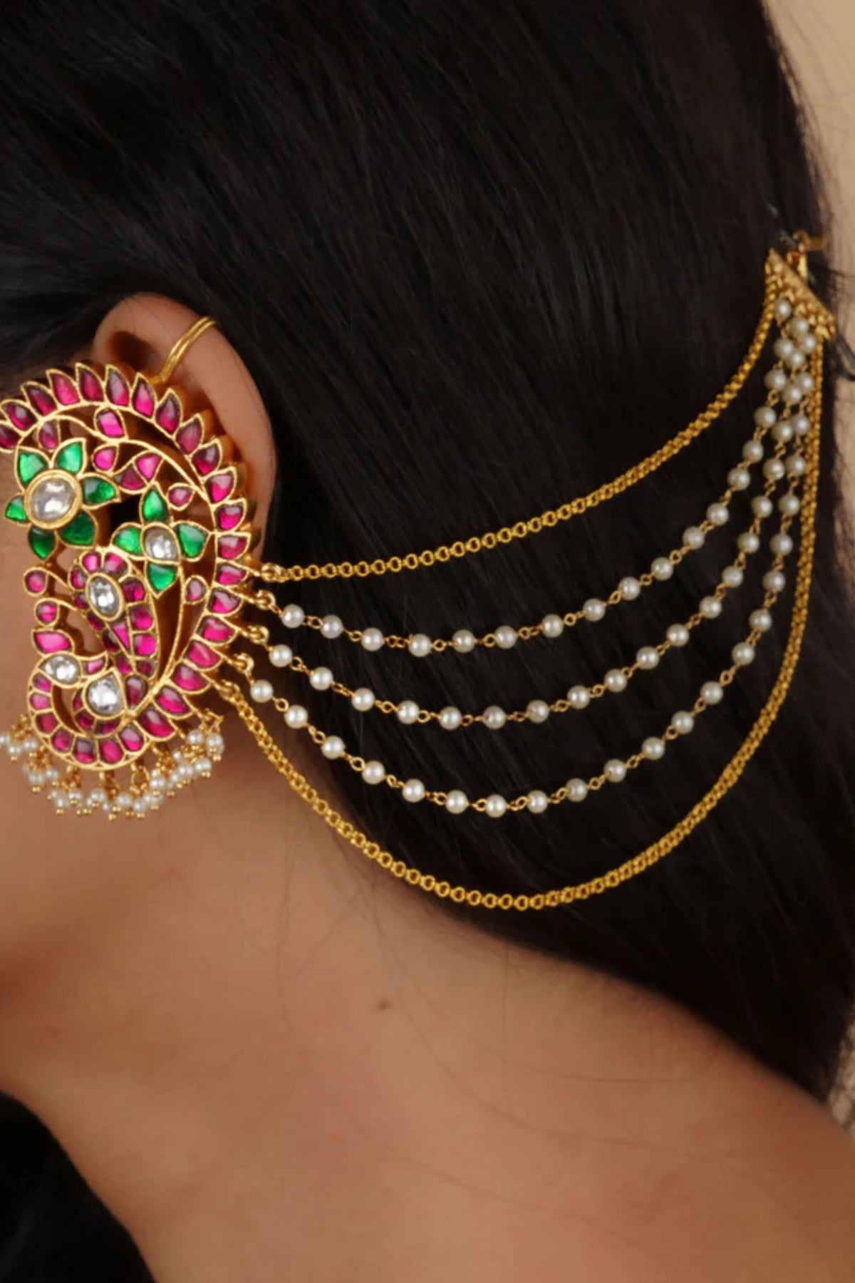 Multicolor Gold Plated Earrings