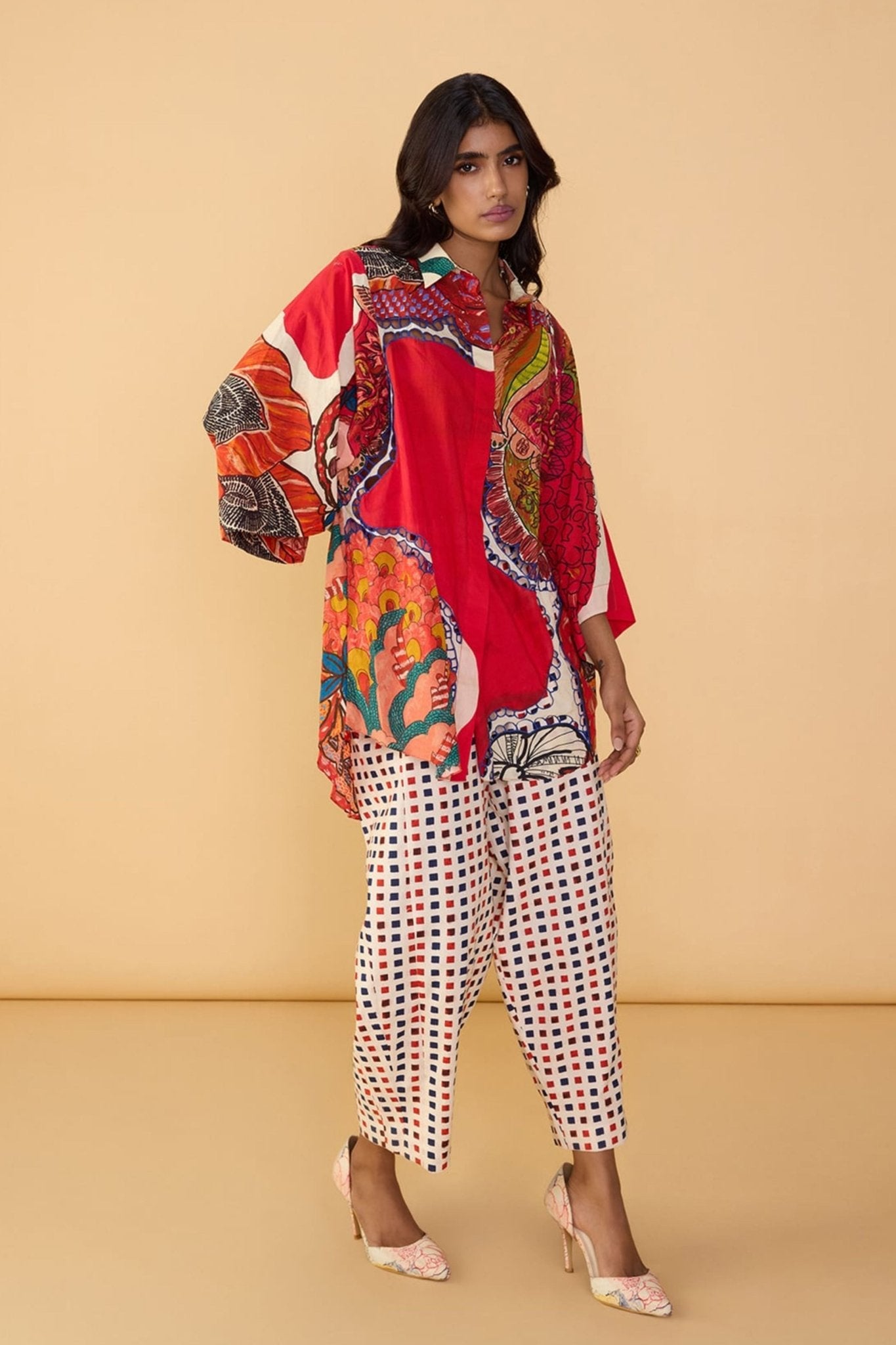 Box Loly Multicolor Trouser - Saaksha & Kinni - Elahe