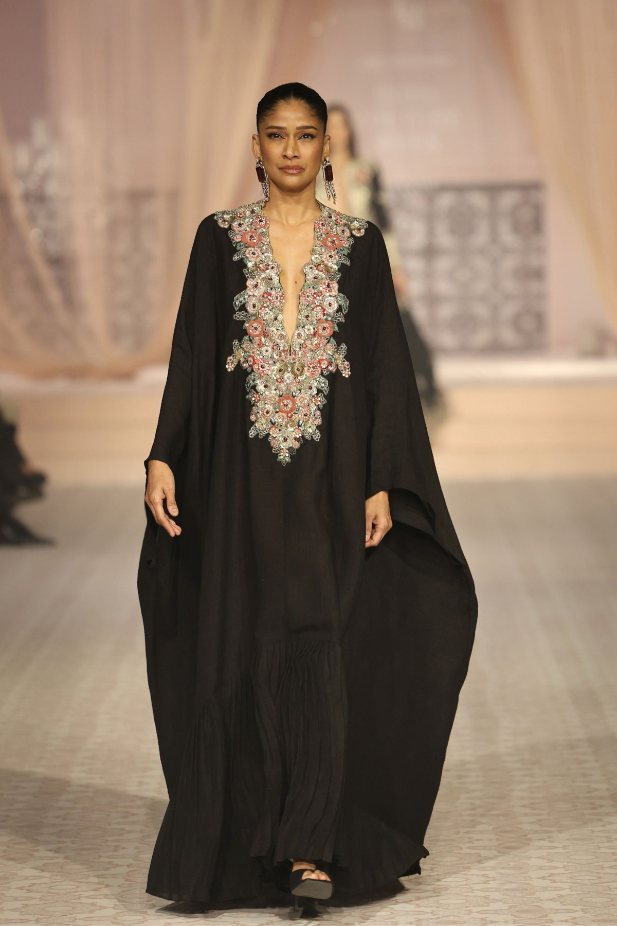Flora Intricate Embroidered Kaftan
