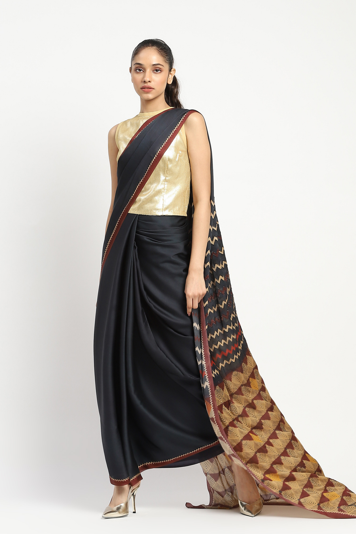Razor Focus Embellished Saree