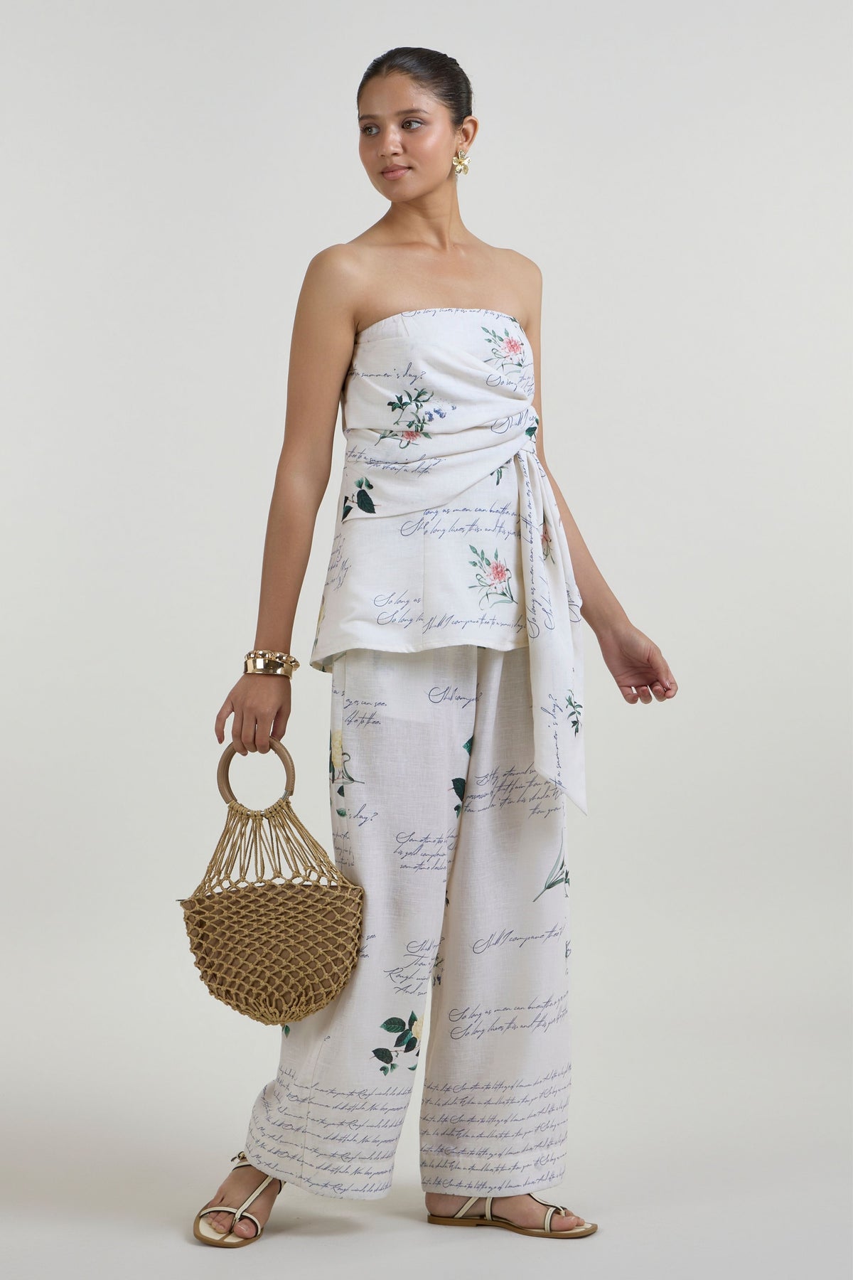 Poetry Strapless Co-Ord Set