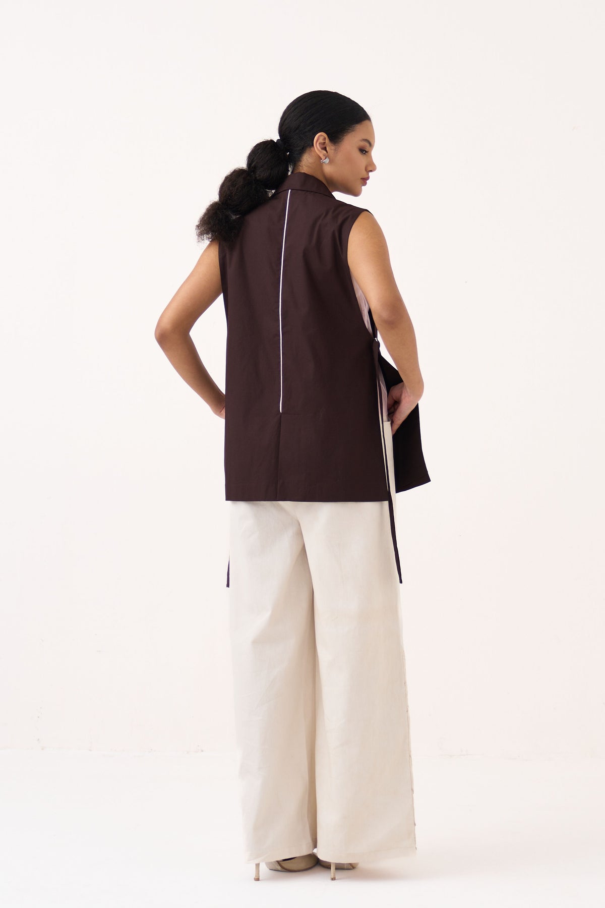 Floral Applique Waistcoat Set