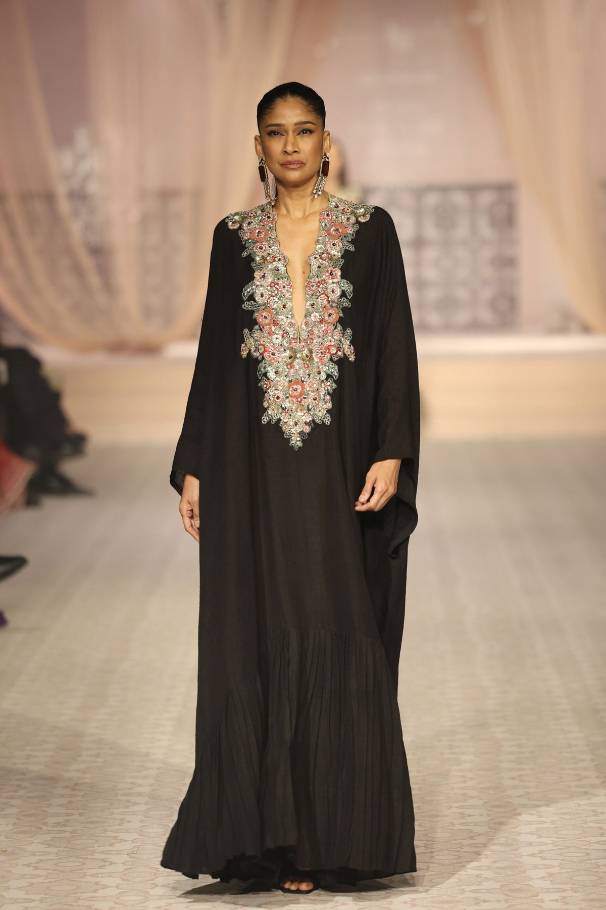 Flora Intricate Embroidered Kaftan