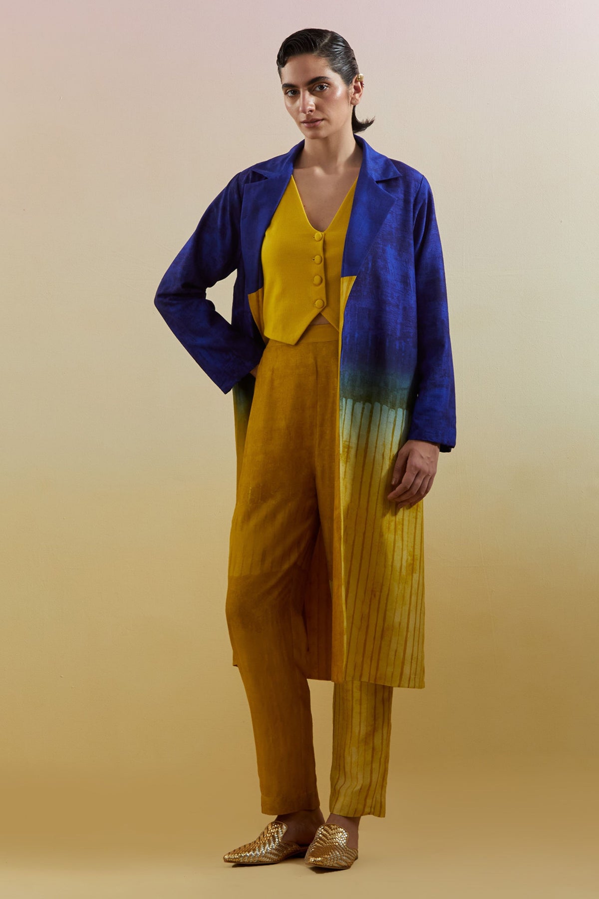 Omen Azure & Amber Jacket Set