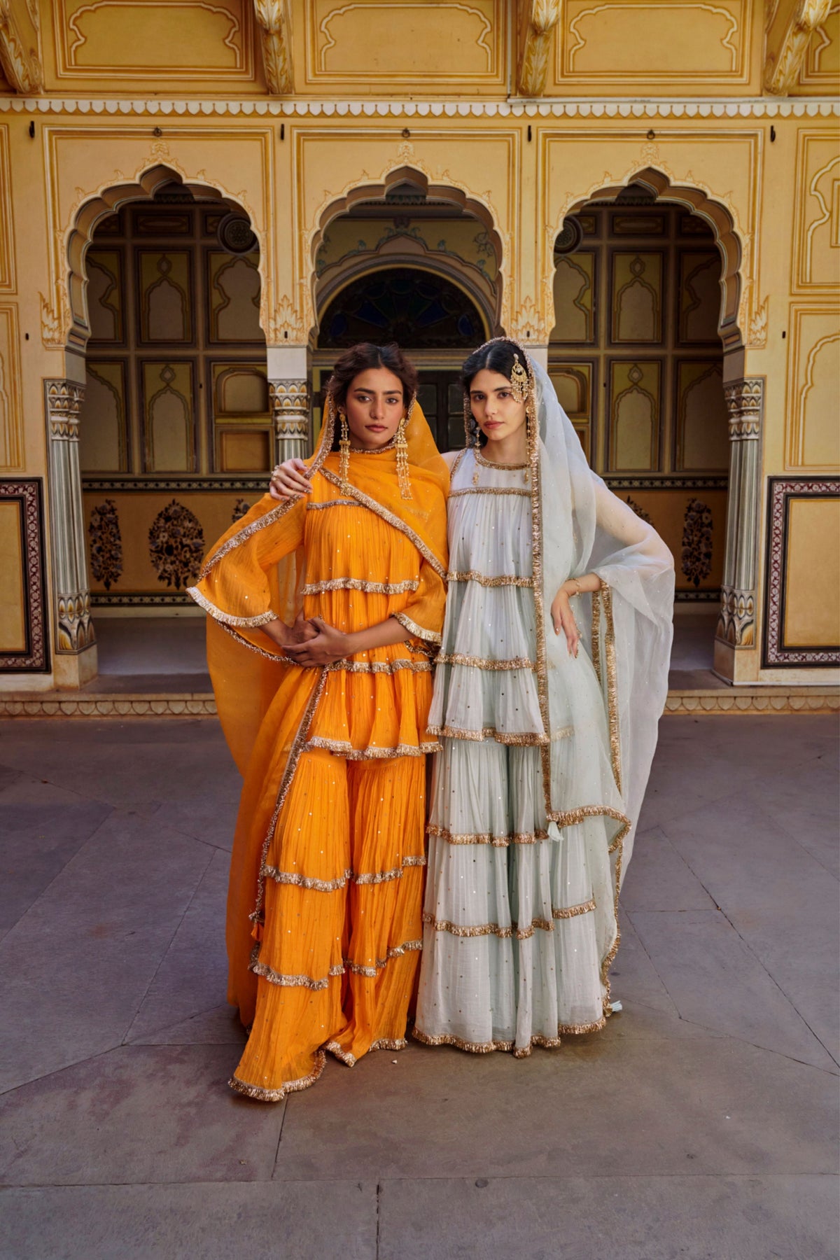 Seafoam Sharara Set