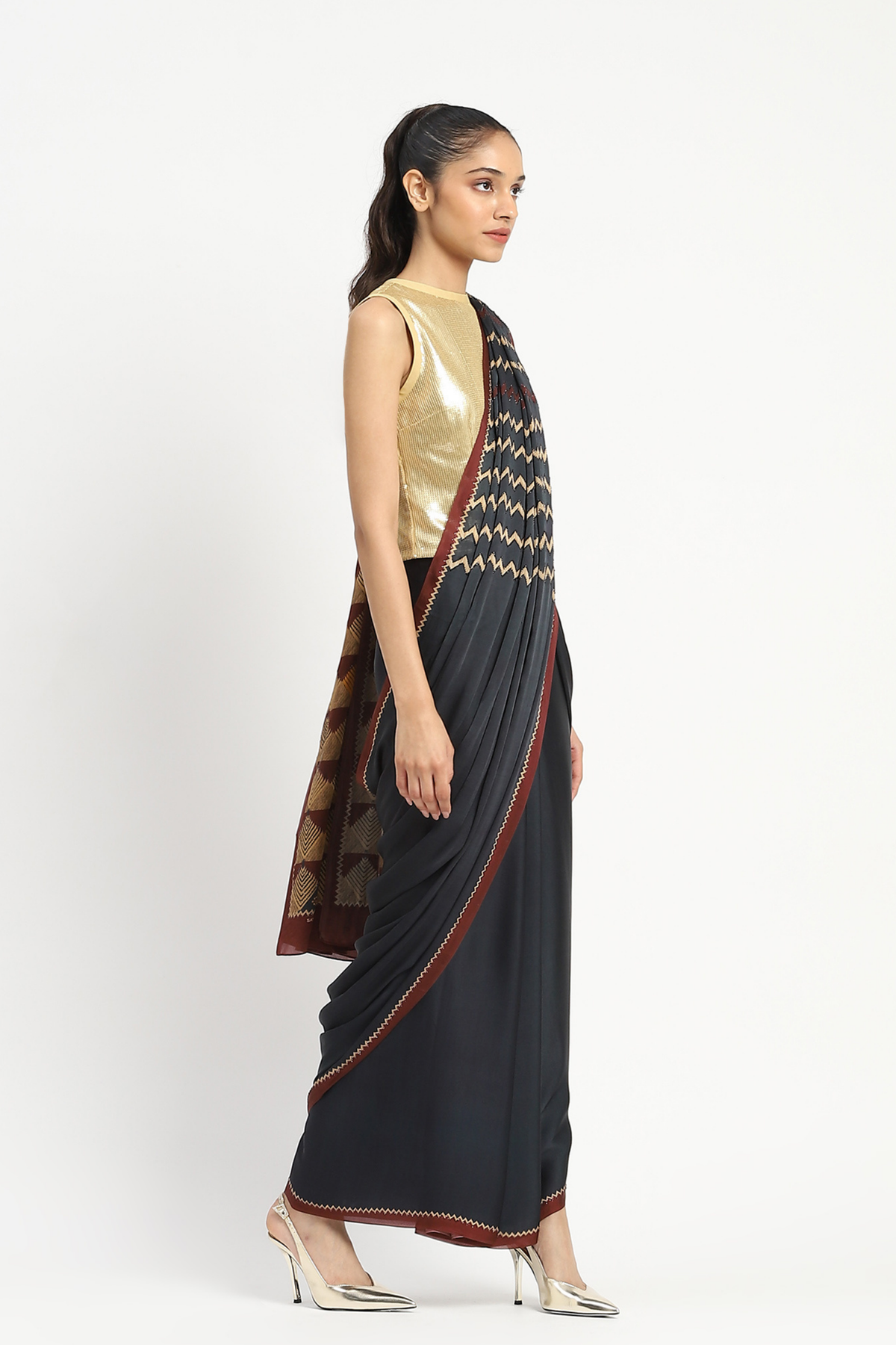 Razor Focus Embellished Saree