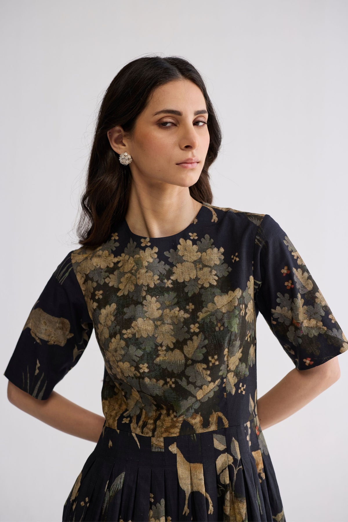 Banyan Half Pleated Dress
