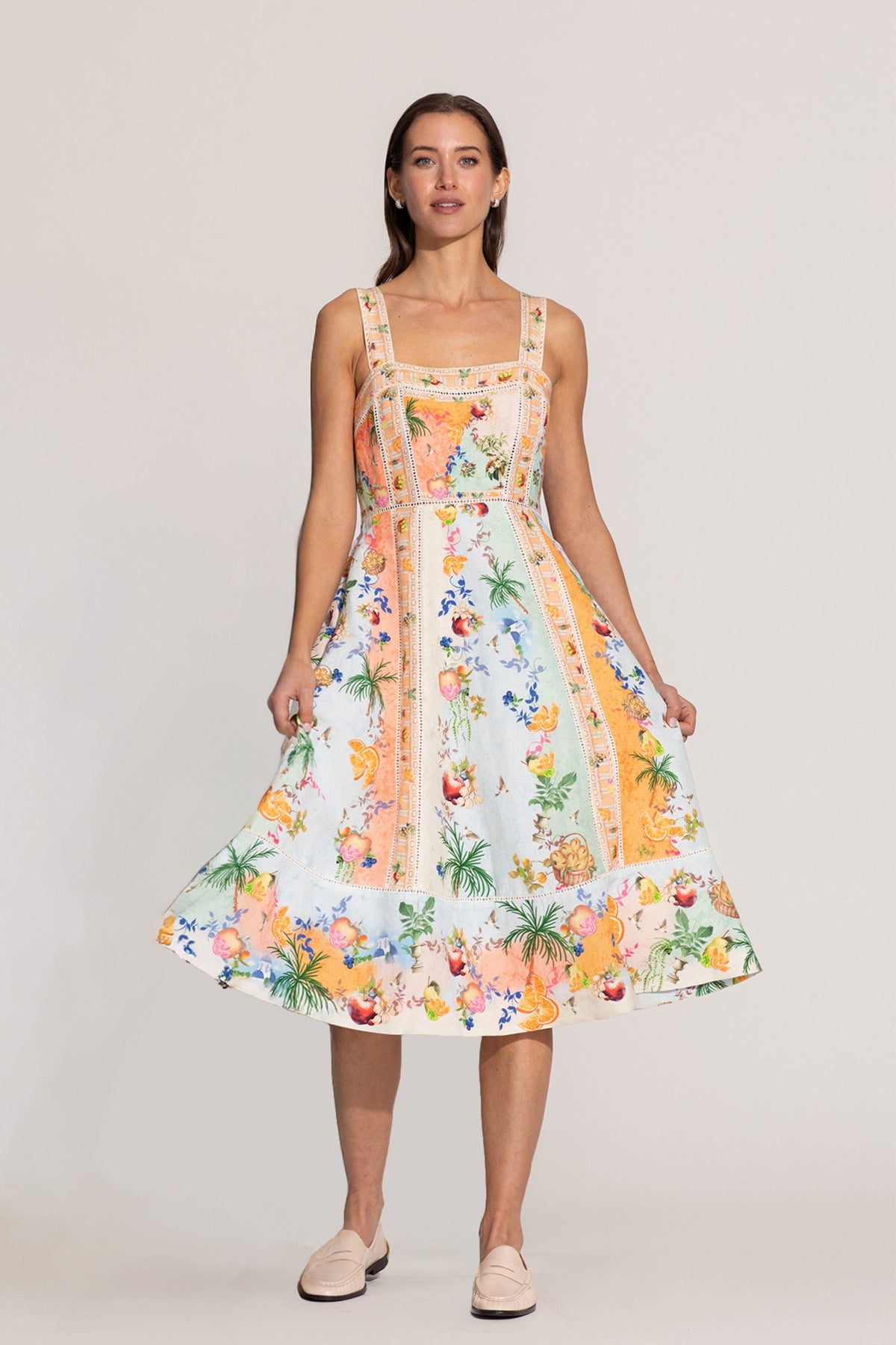 Alora Panel Midi Dress