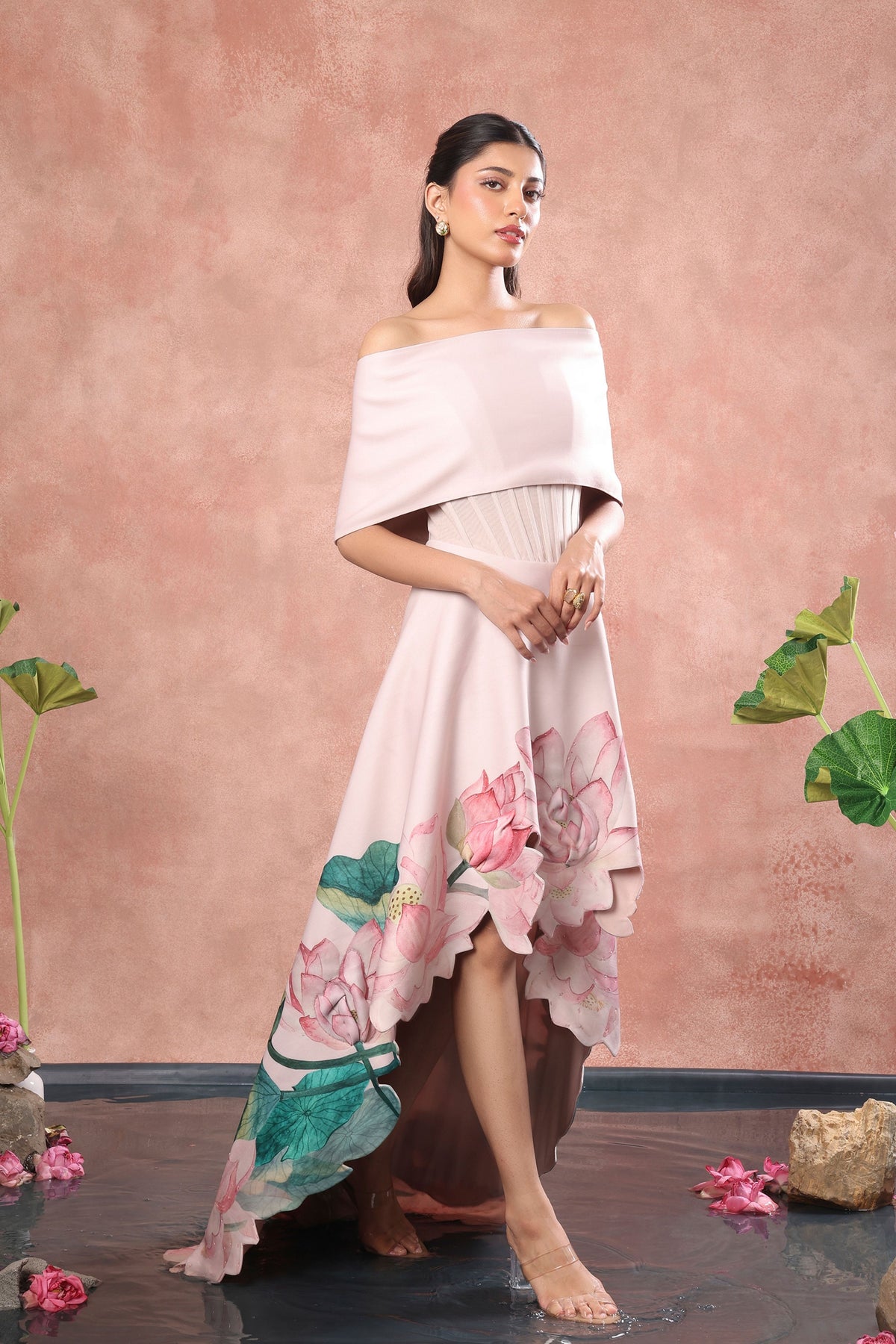 Corset High Low Wrap Set