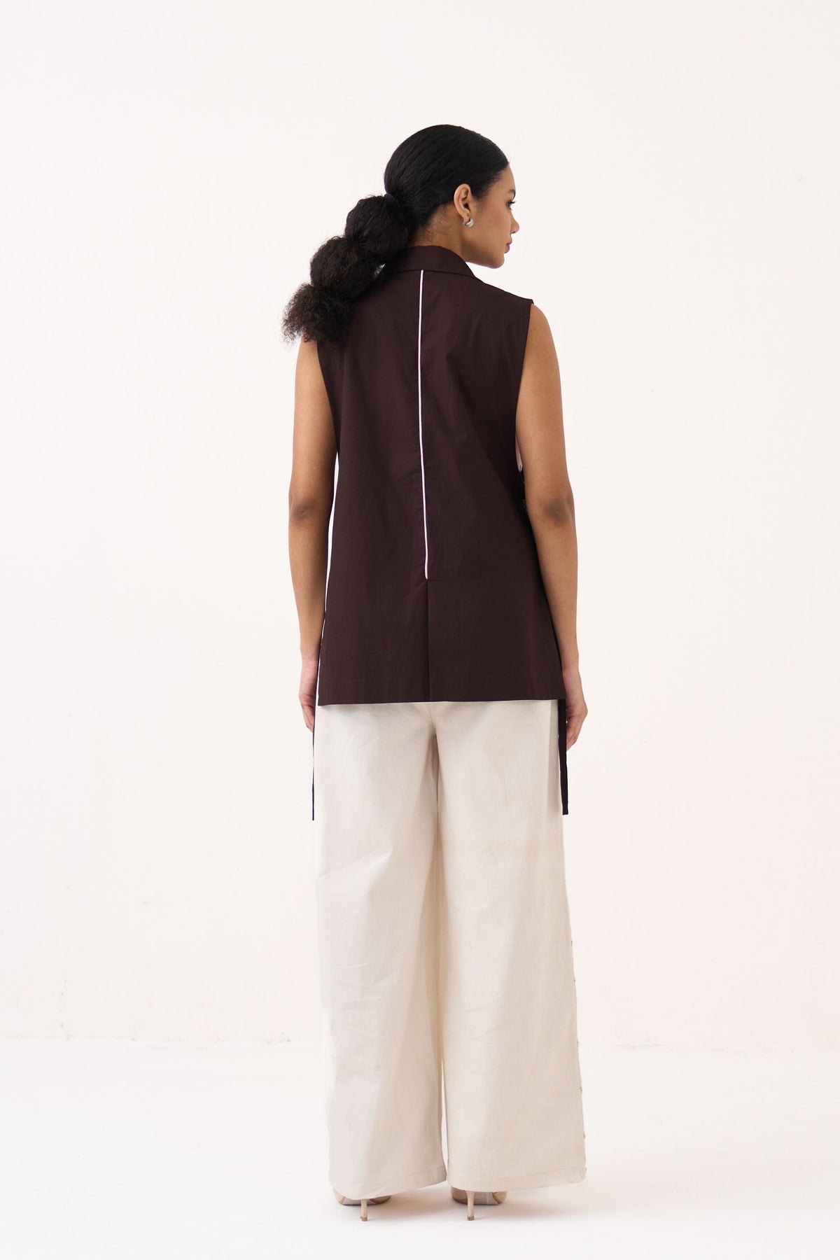Floral Applique Waistcoat Set