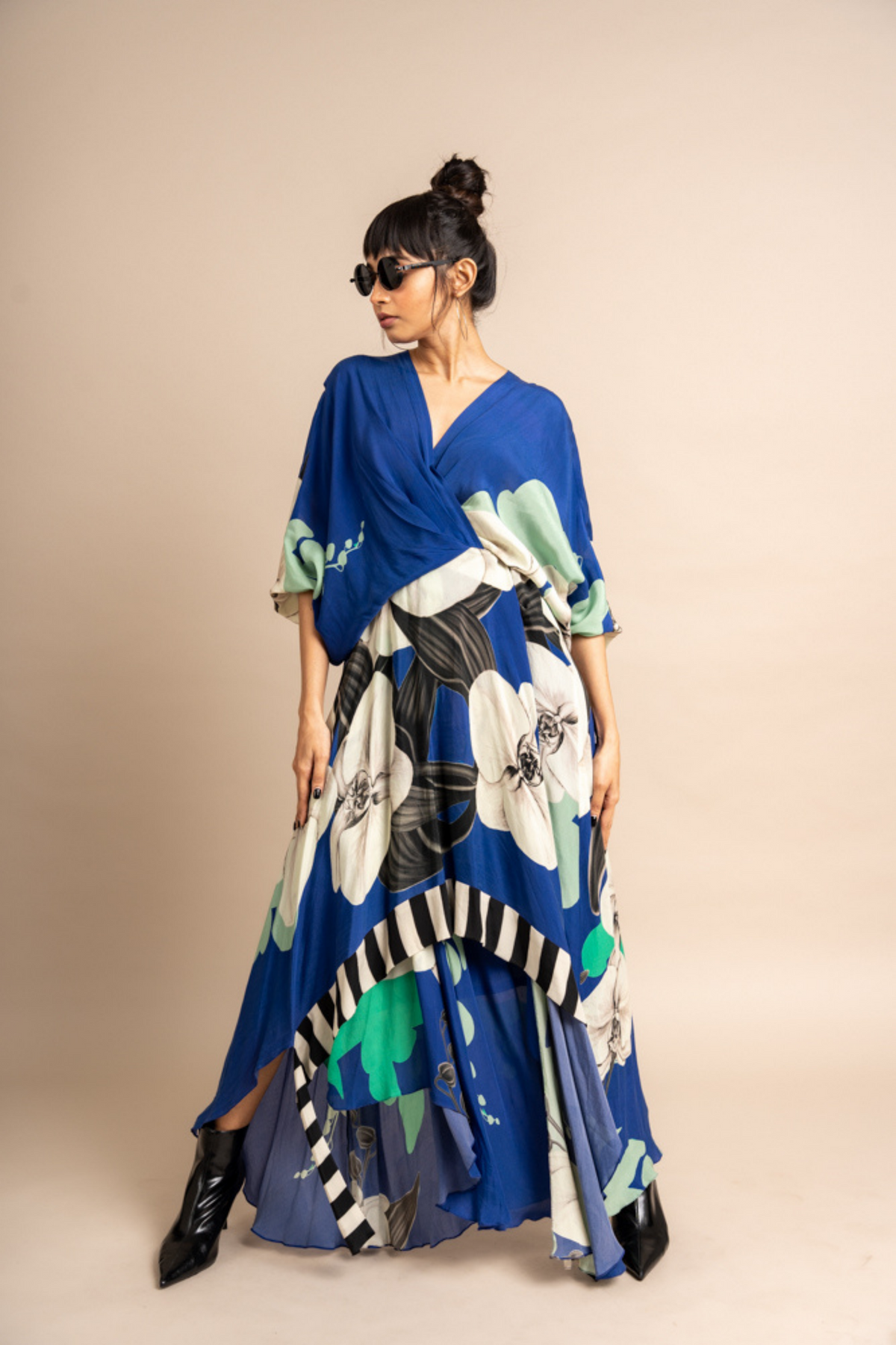 Cobalt Print Hanki Dress