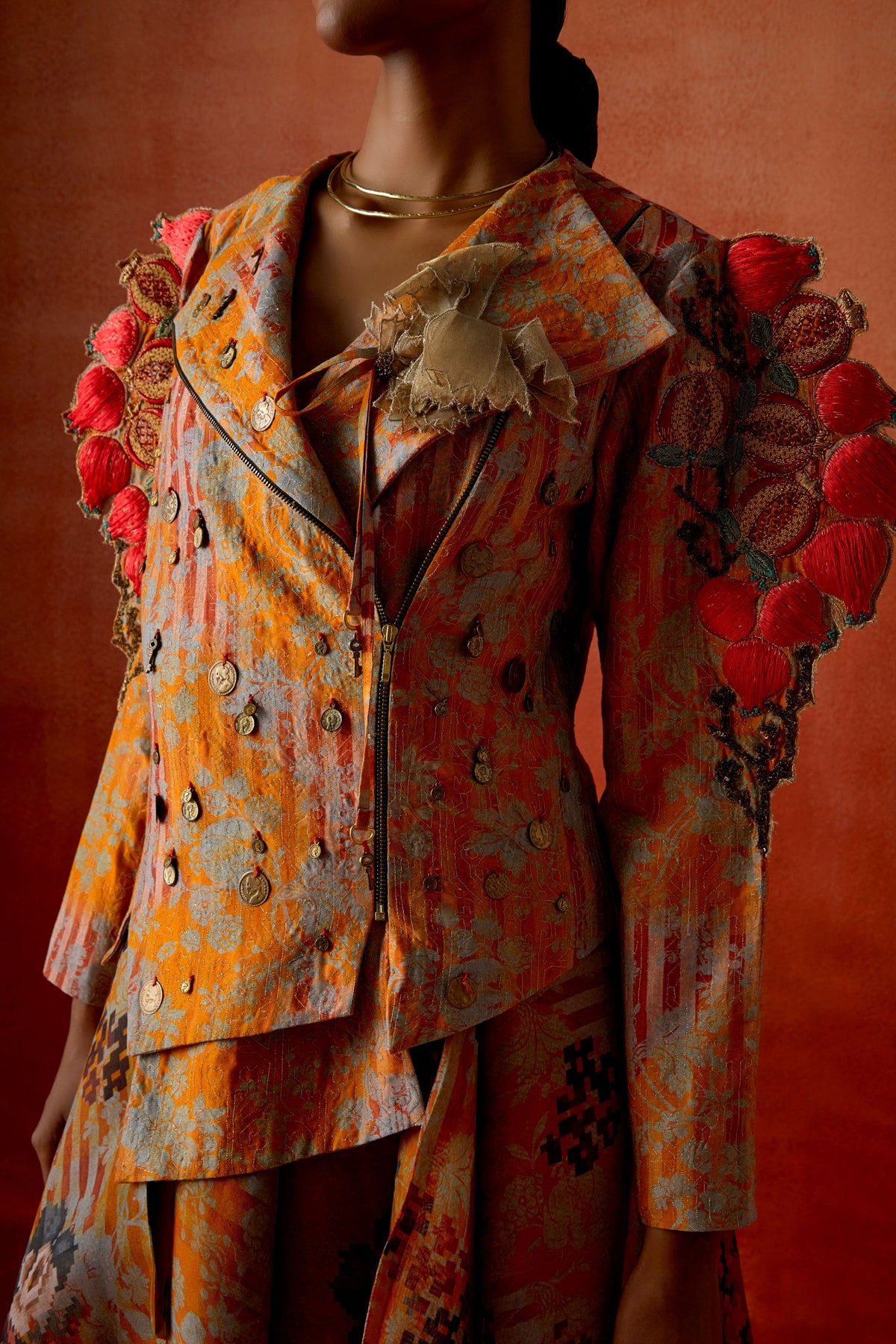 Embroidered Quilted Jacket