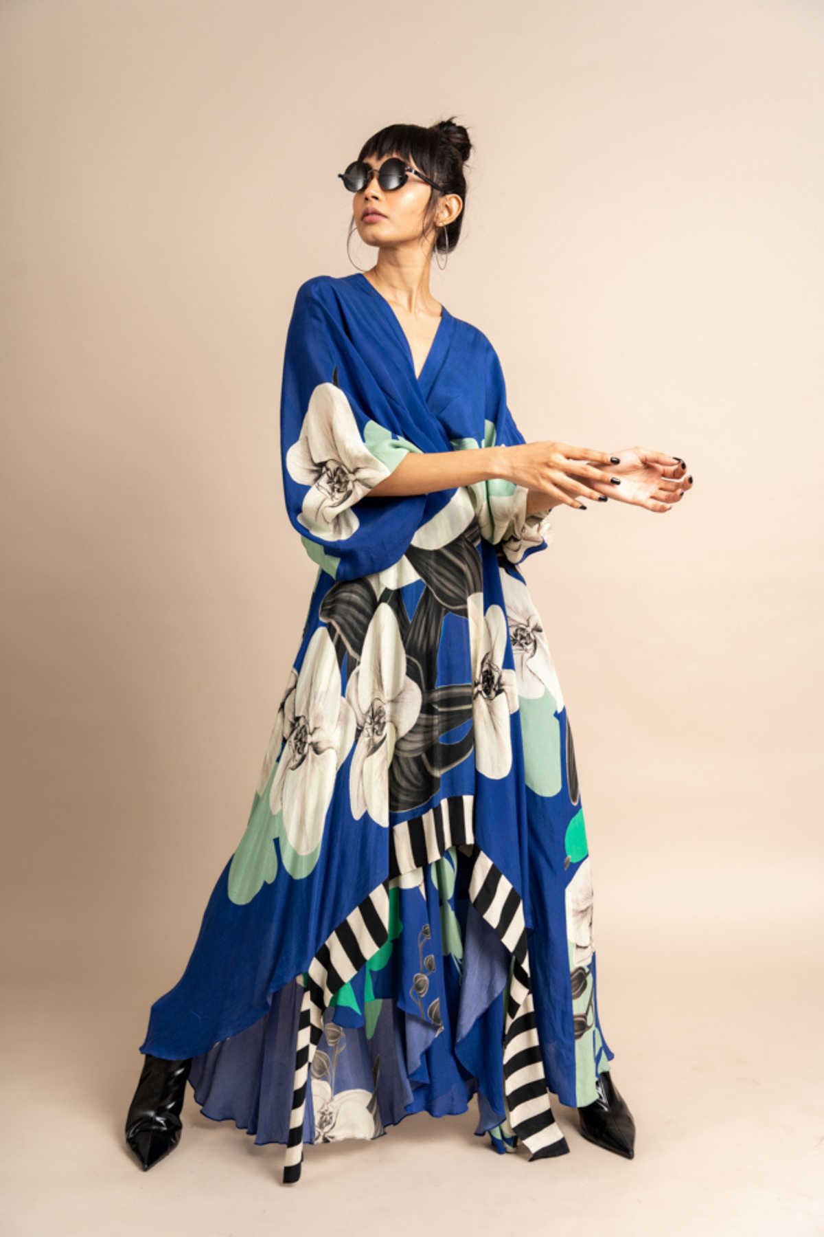 Cobalt Print Hanki Dress