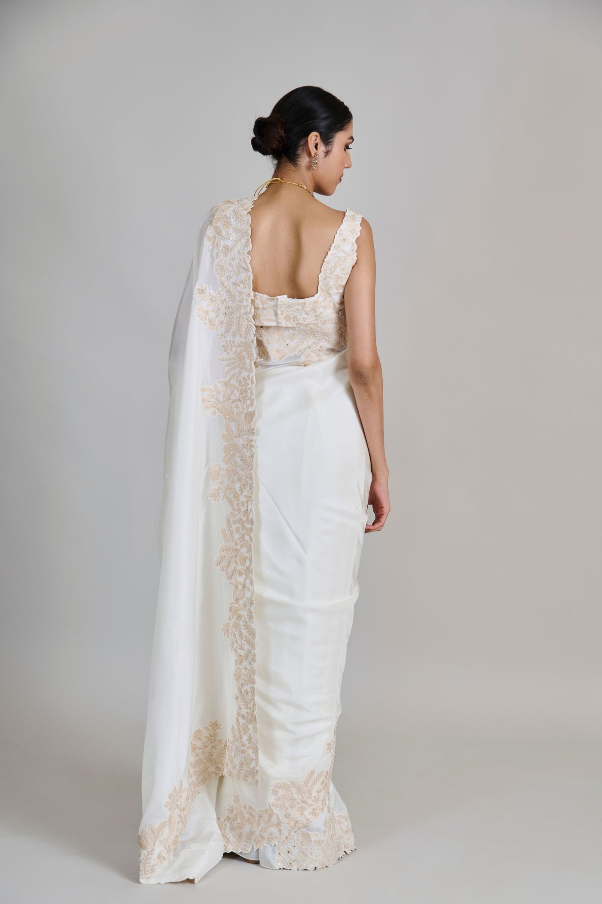 Nysa Ivory Saree Set