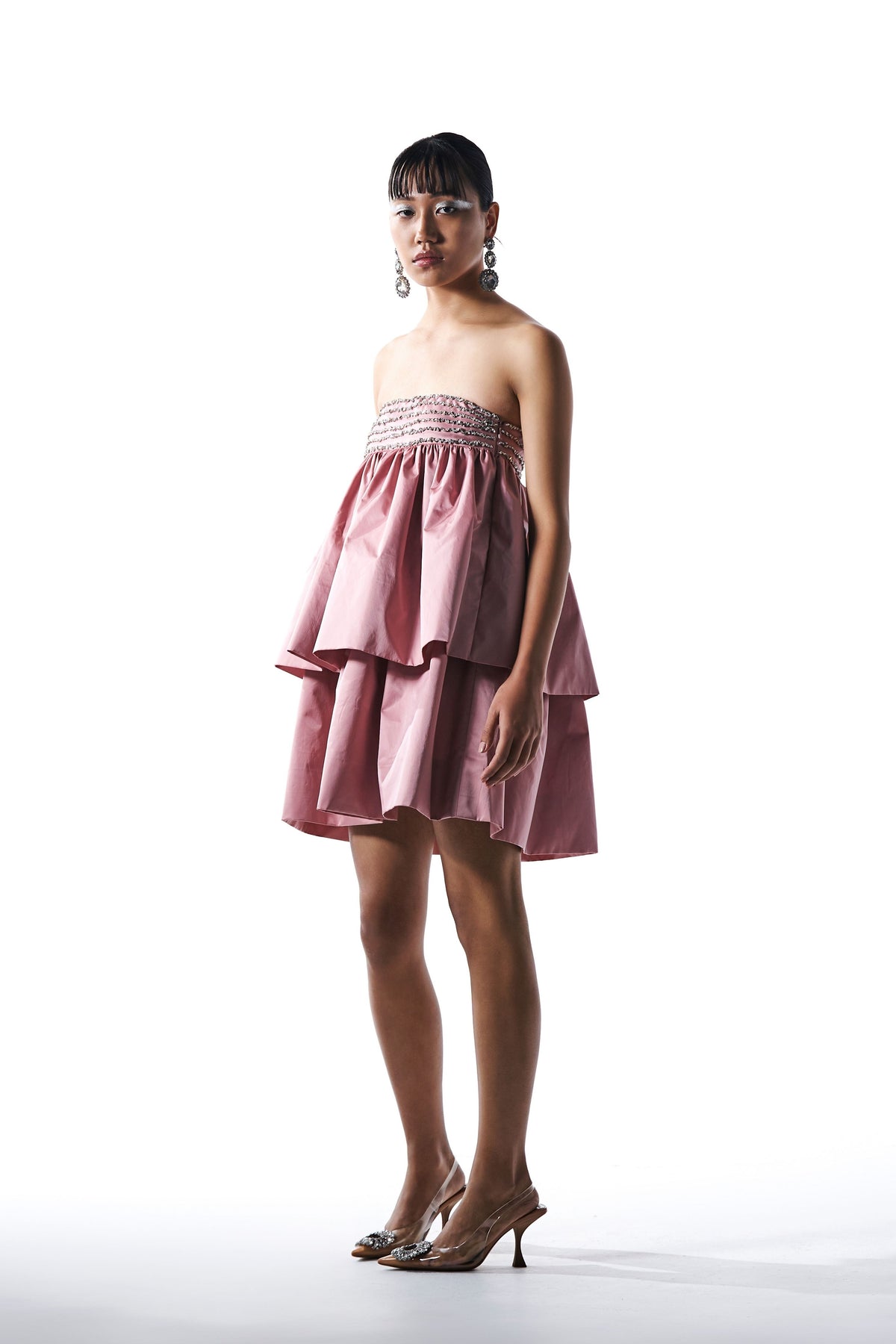 Pink Layered Tube Dress