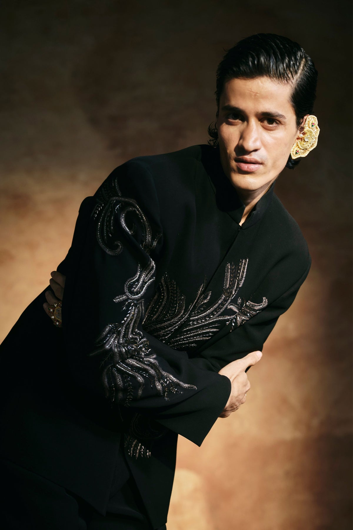 Zardozi Sindh Embroidered Jacket Set