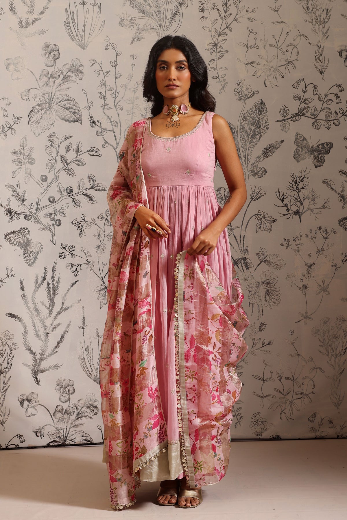 Aparajita Pink Anarkali Set