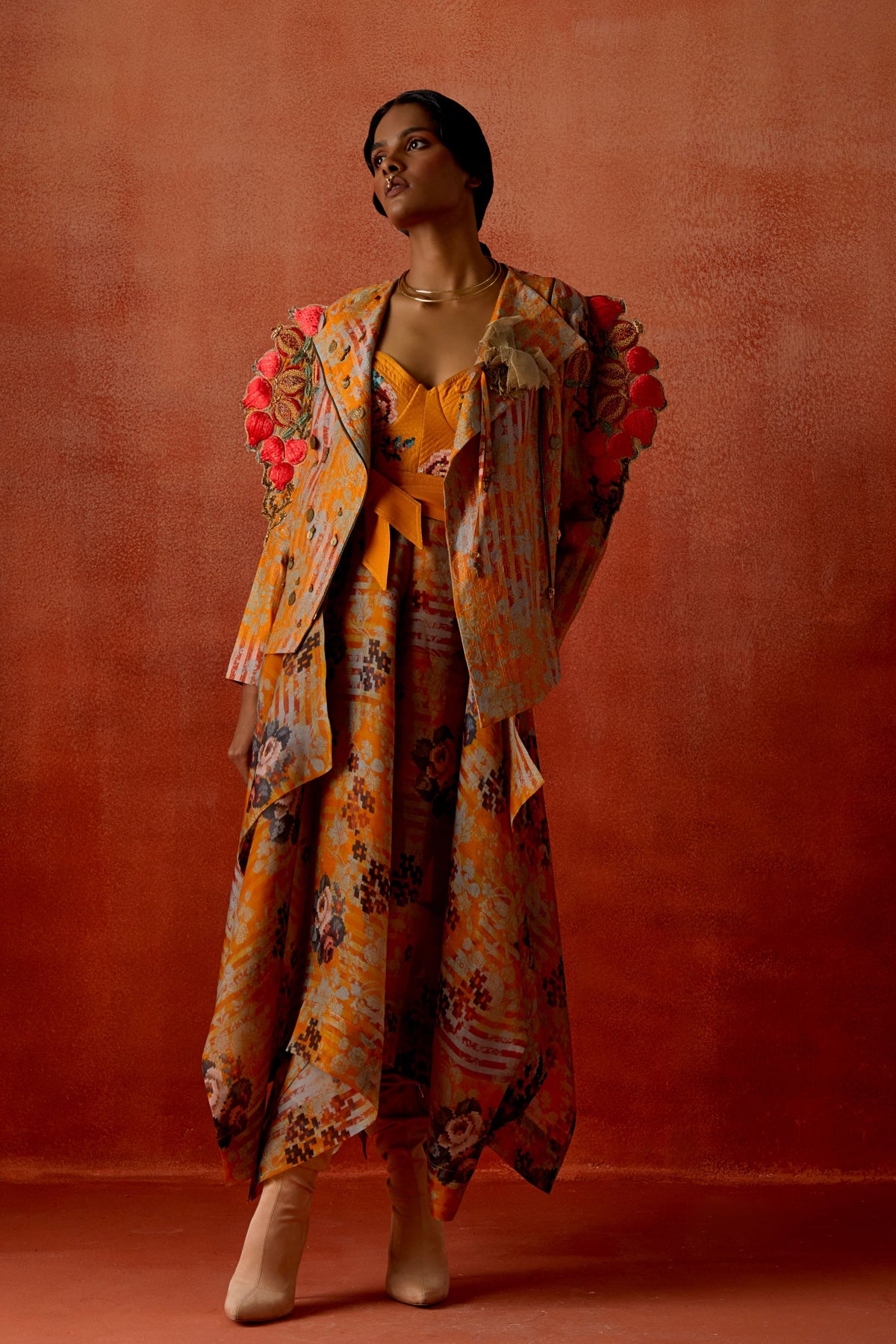 Embroidered Quilted Jacket