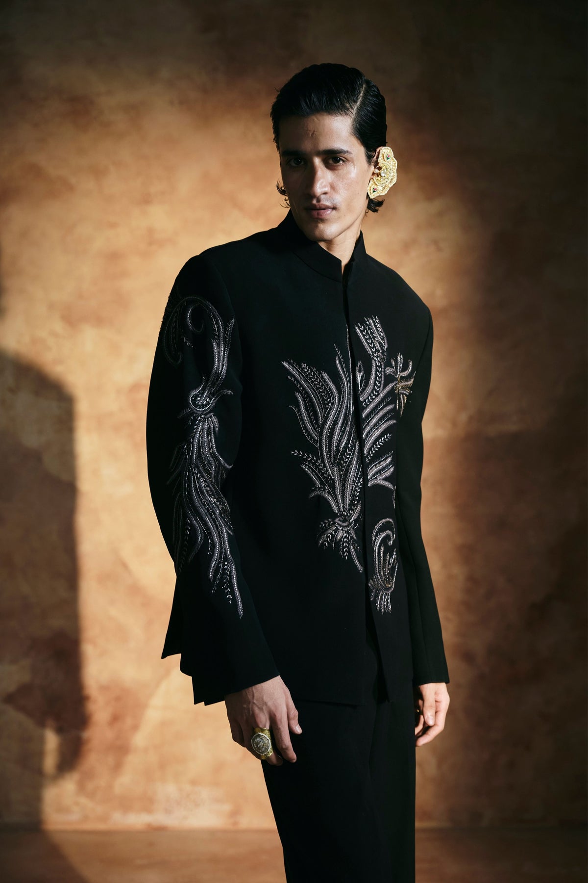Zardozi Sindh Embroidered Jacket Set