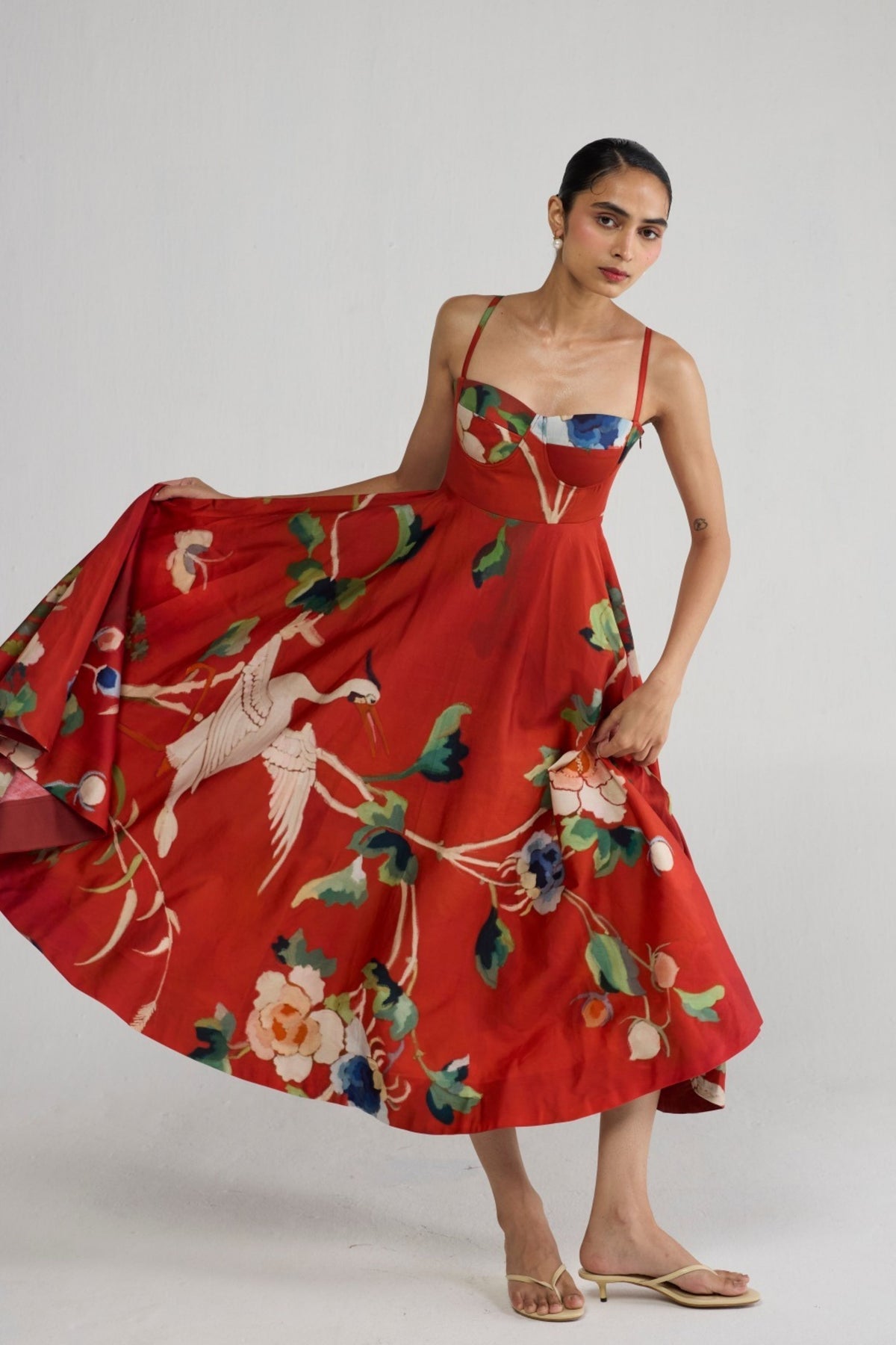 Bara Flared Bralette Dress