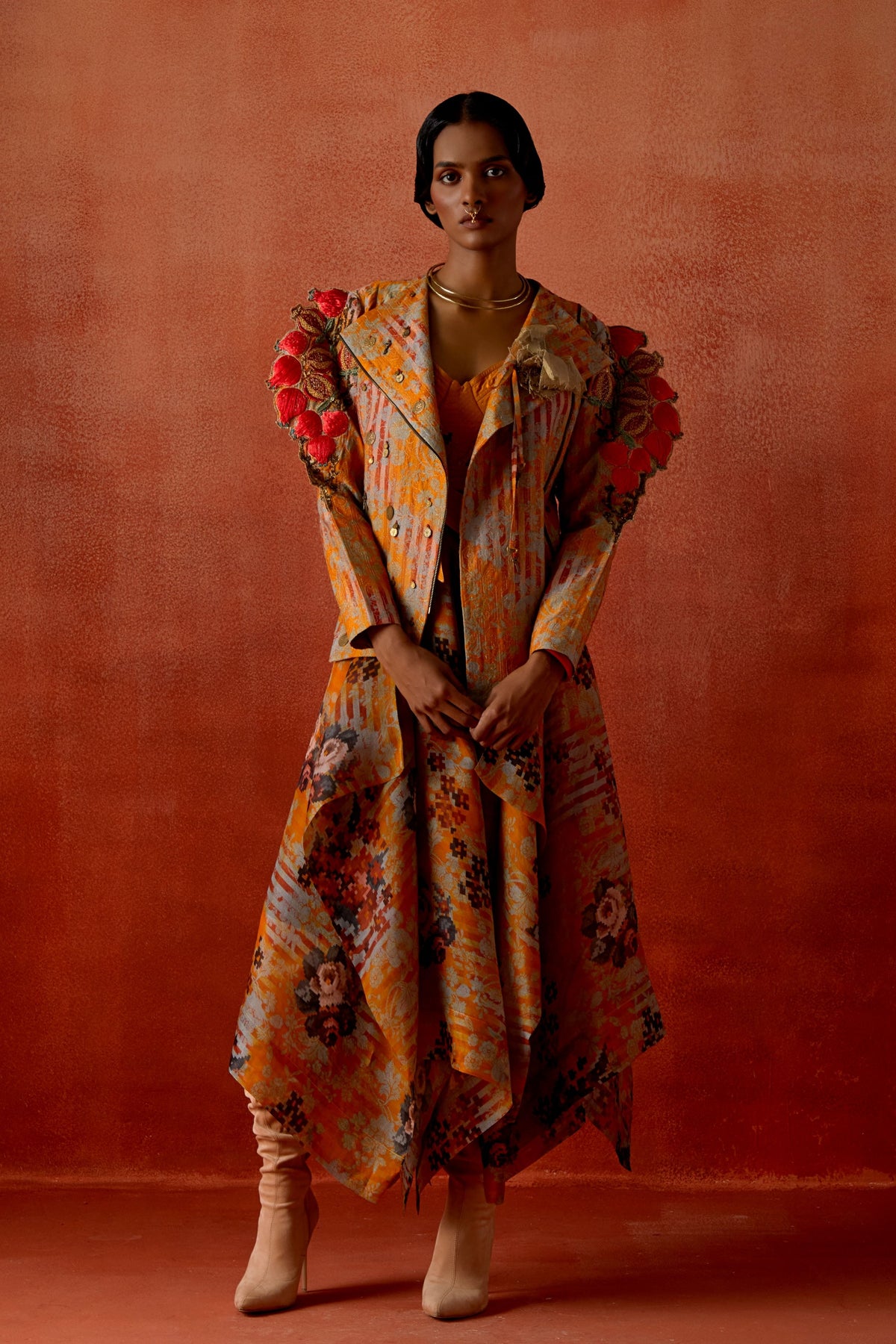 Embroidered Quilted Jacket