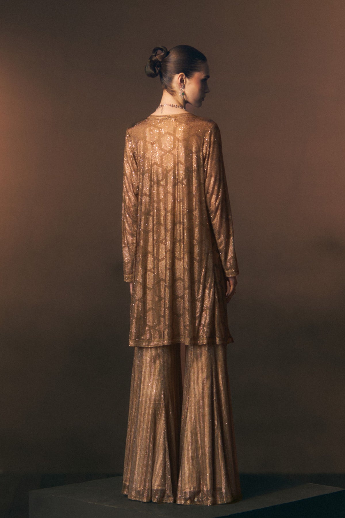 Solaire Sharara Pants with Jacket