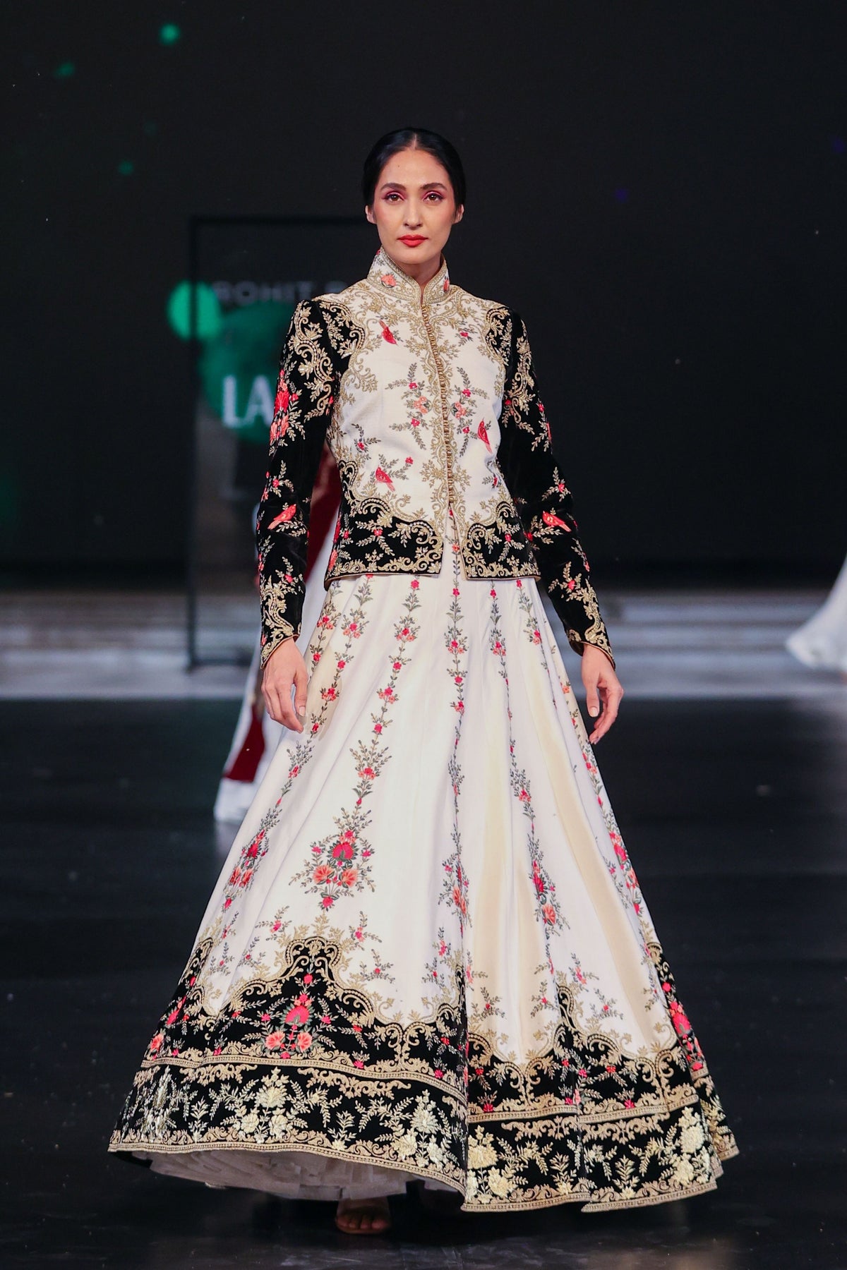 Ivory Chanderi Lehenga