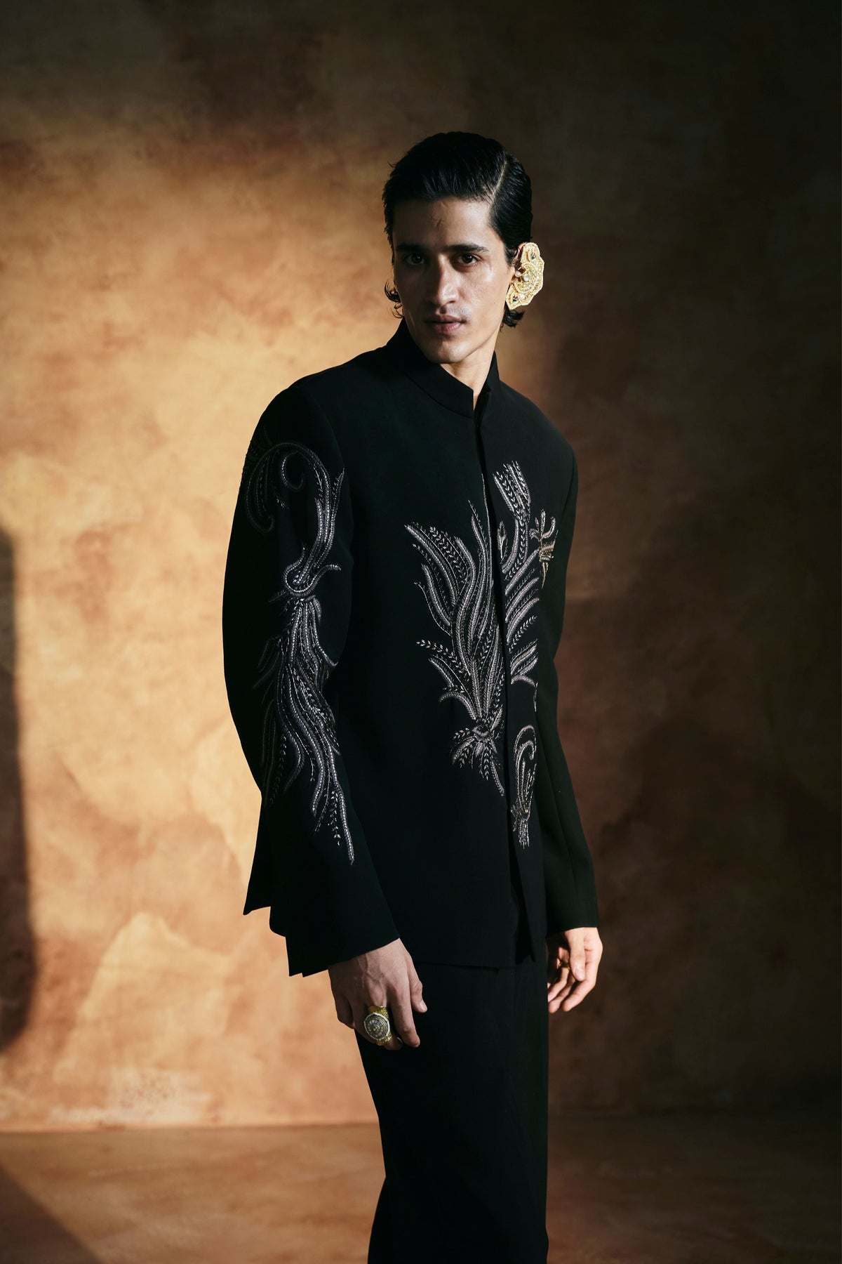 Zardozi Sindh Embroidered Jacket Set