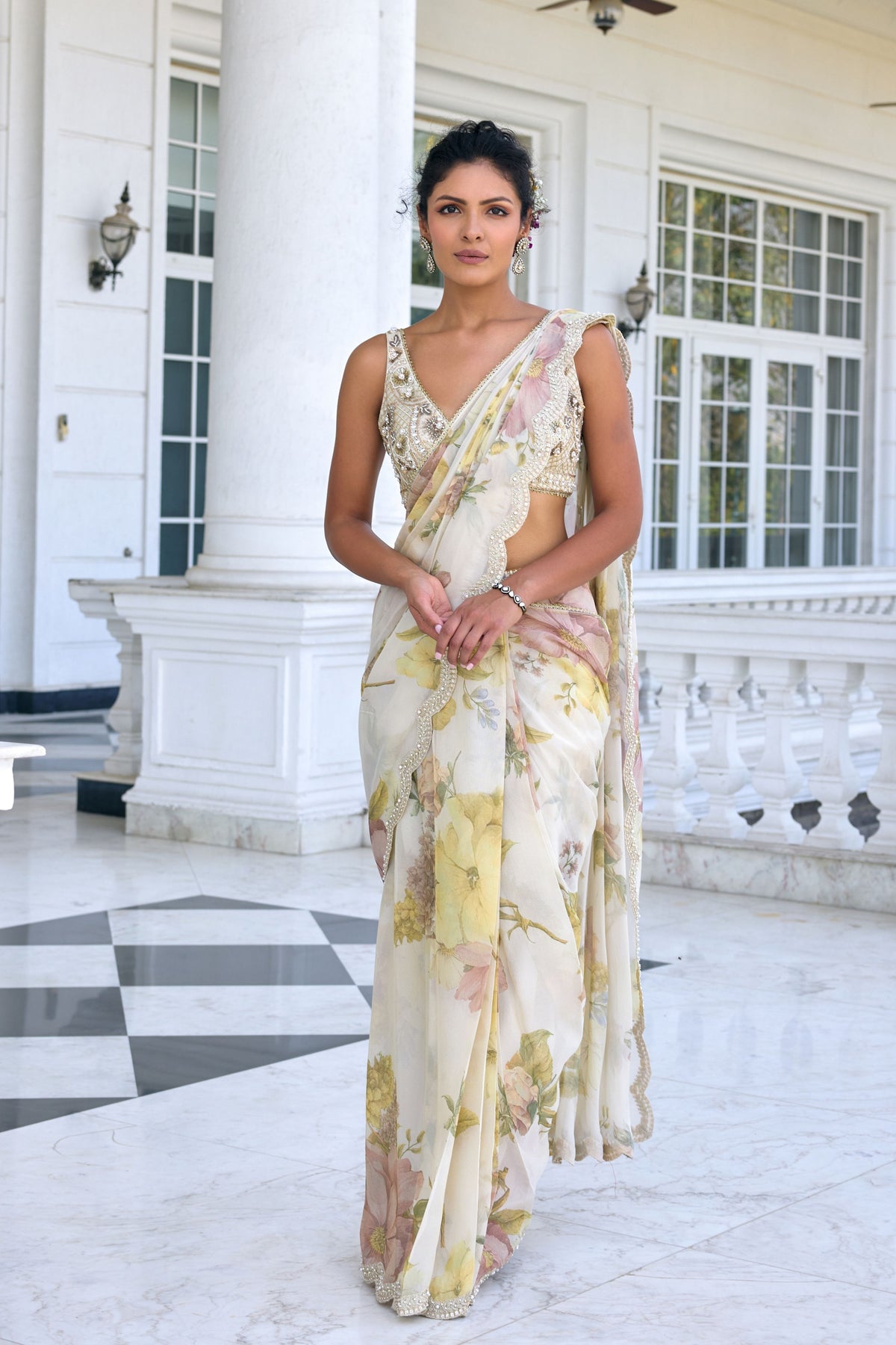 Lisa Draped Saree Set