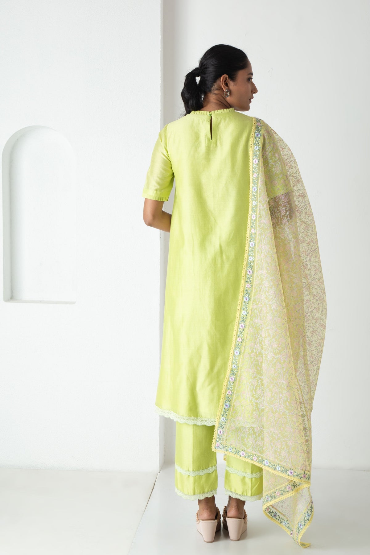 Green Orya Kurta Set