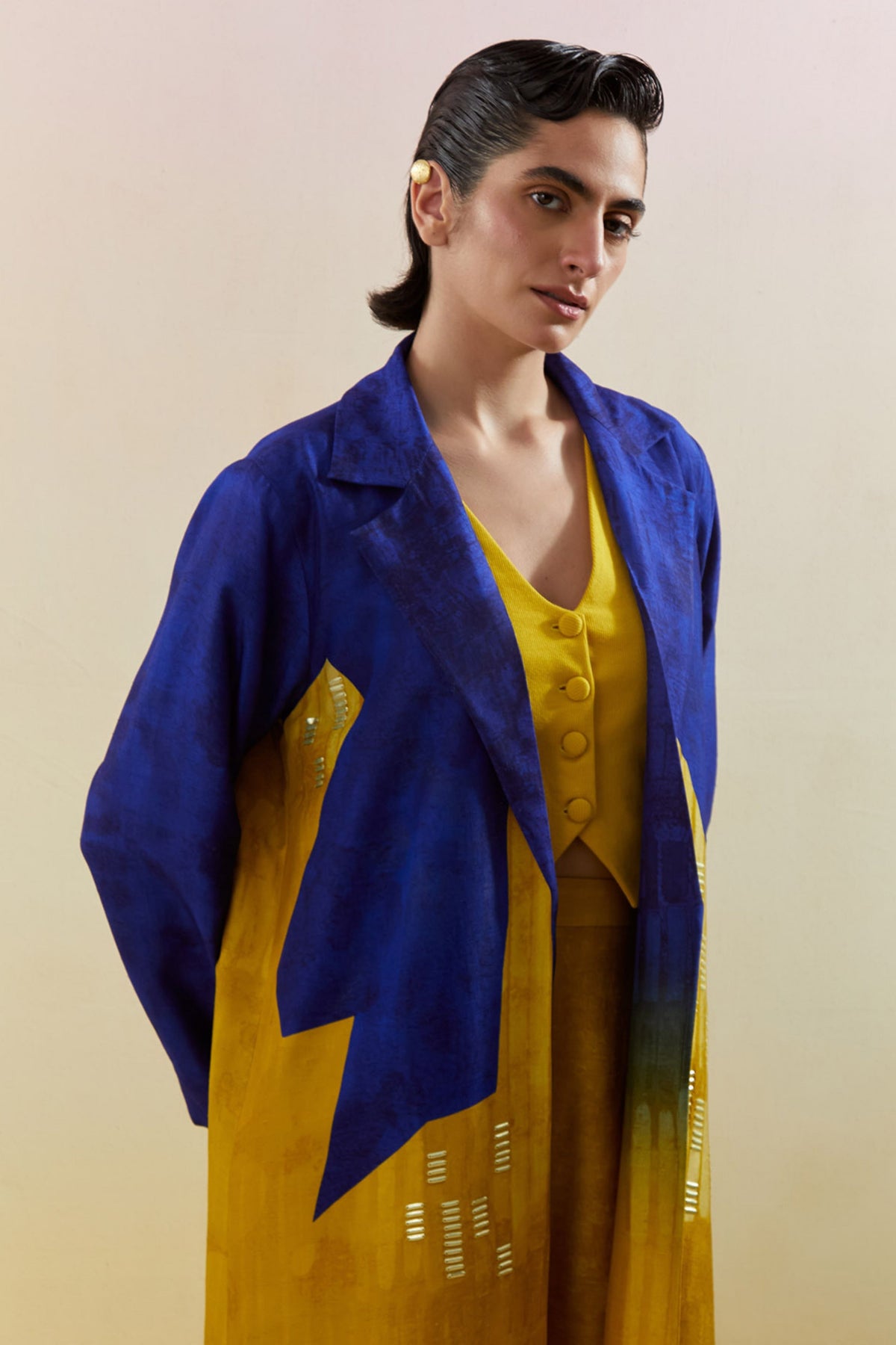 Omen Azure & Amber Jacket Set