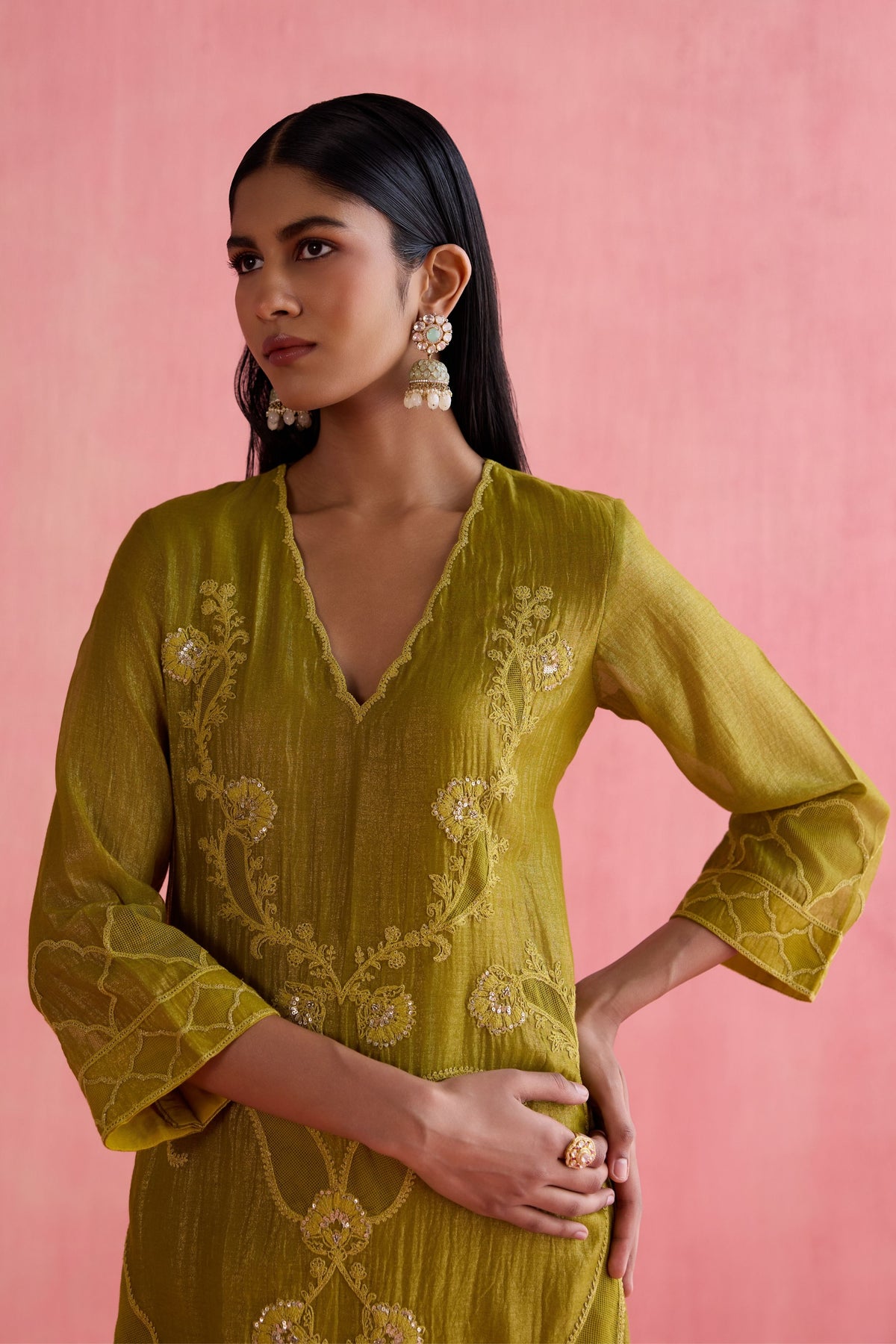 Khwaab Green Kurta Set