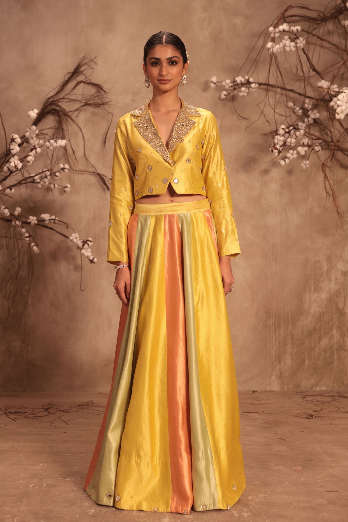 Jacket With Multicolor Lehenga