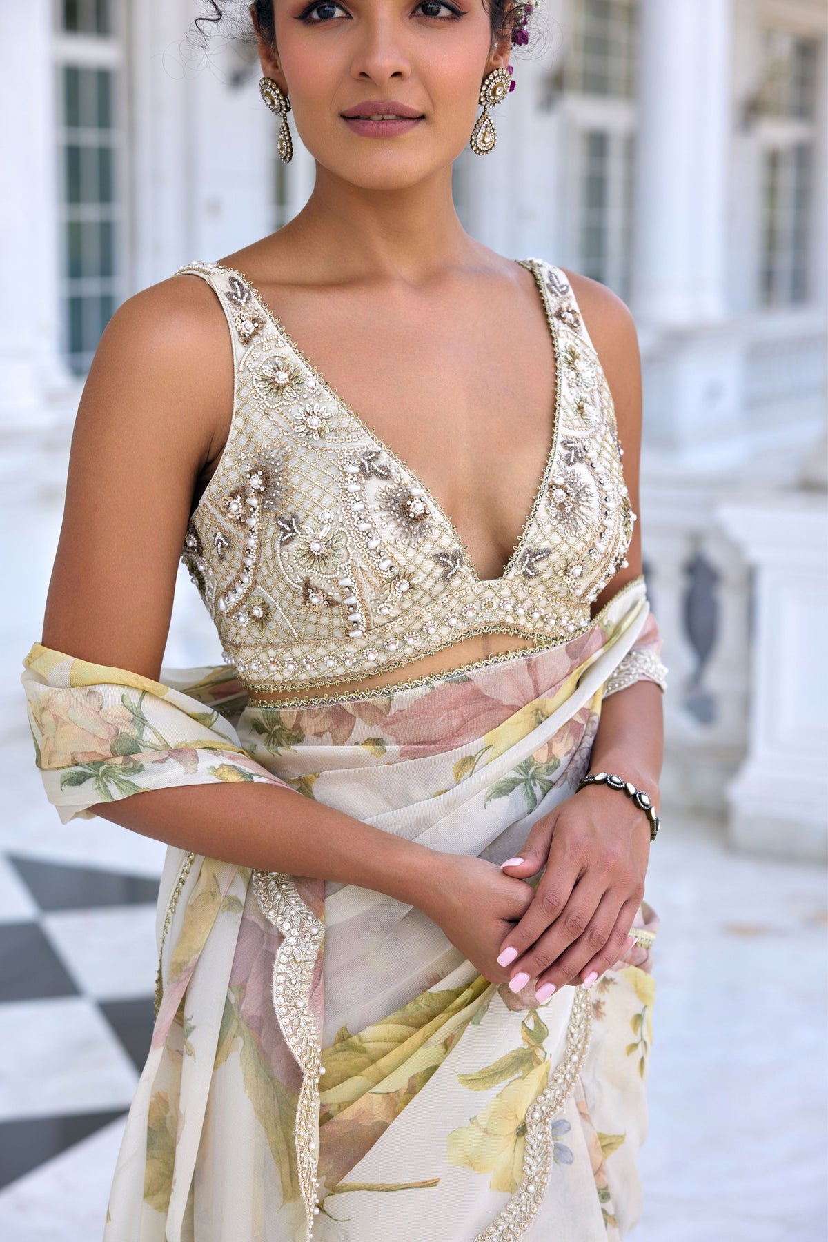 Lisa Draped Saree Set
