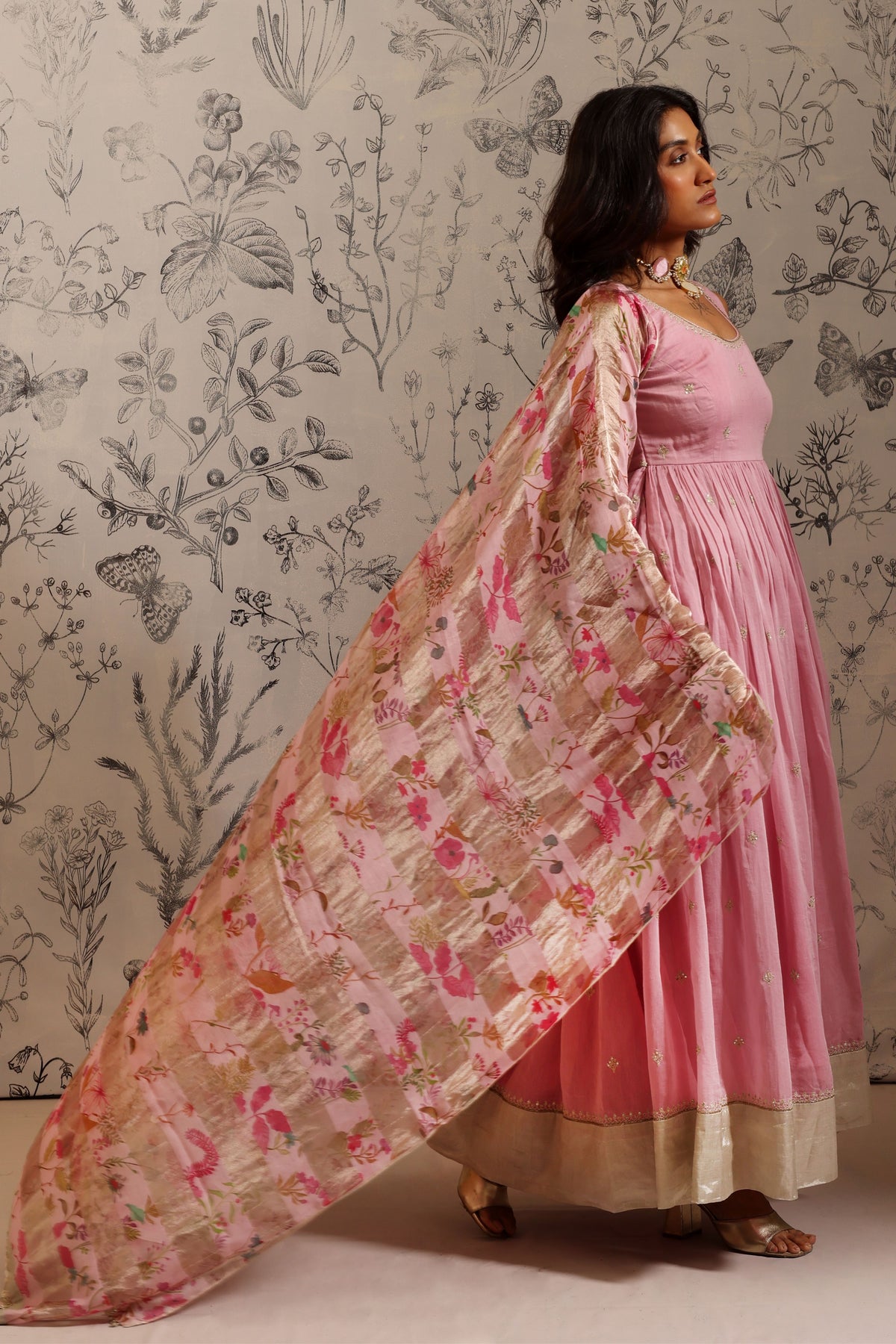 Aparajita Pink Anarkali Set