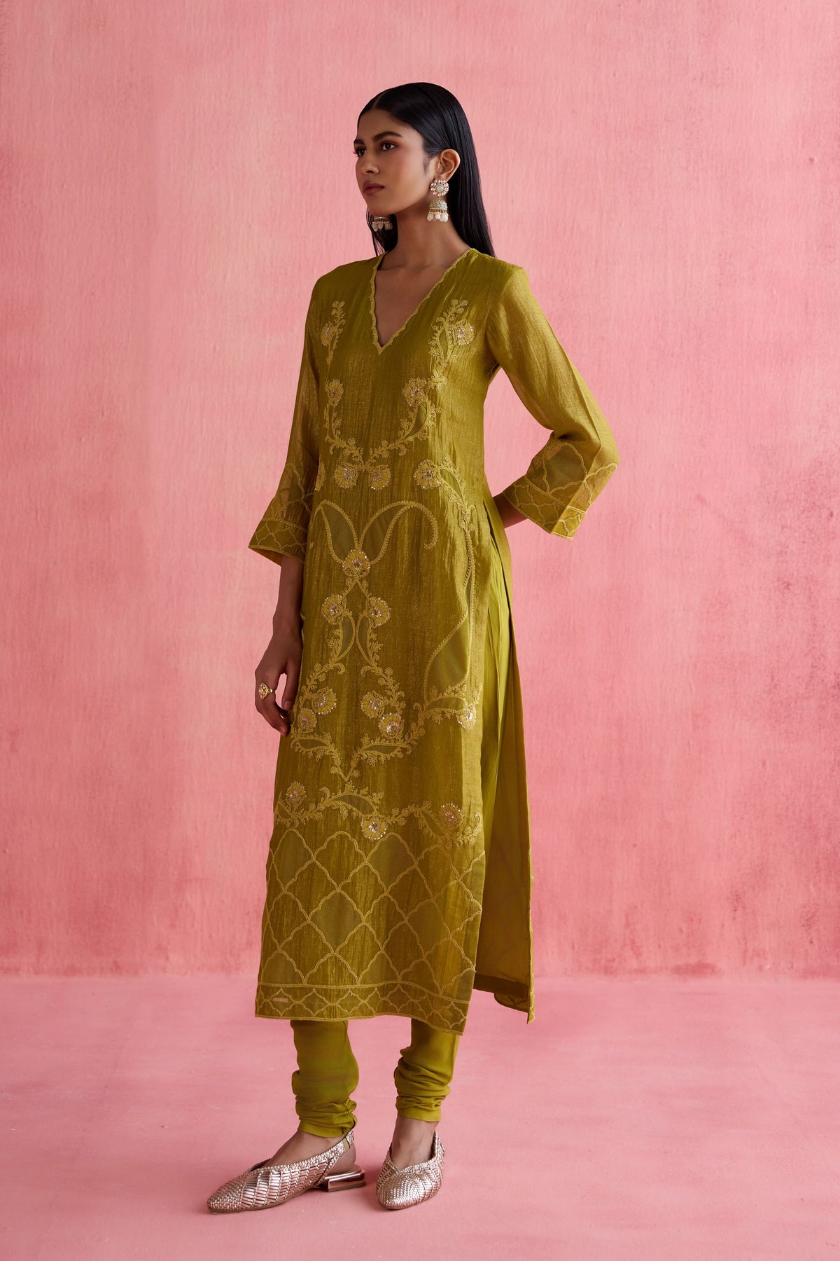 Khwaab Green Kurta Set