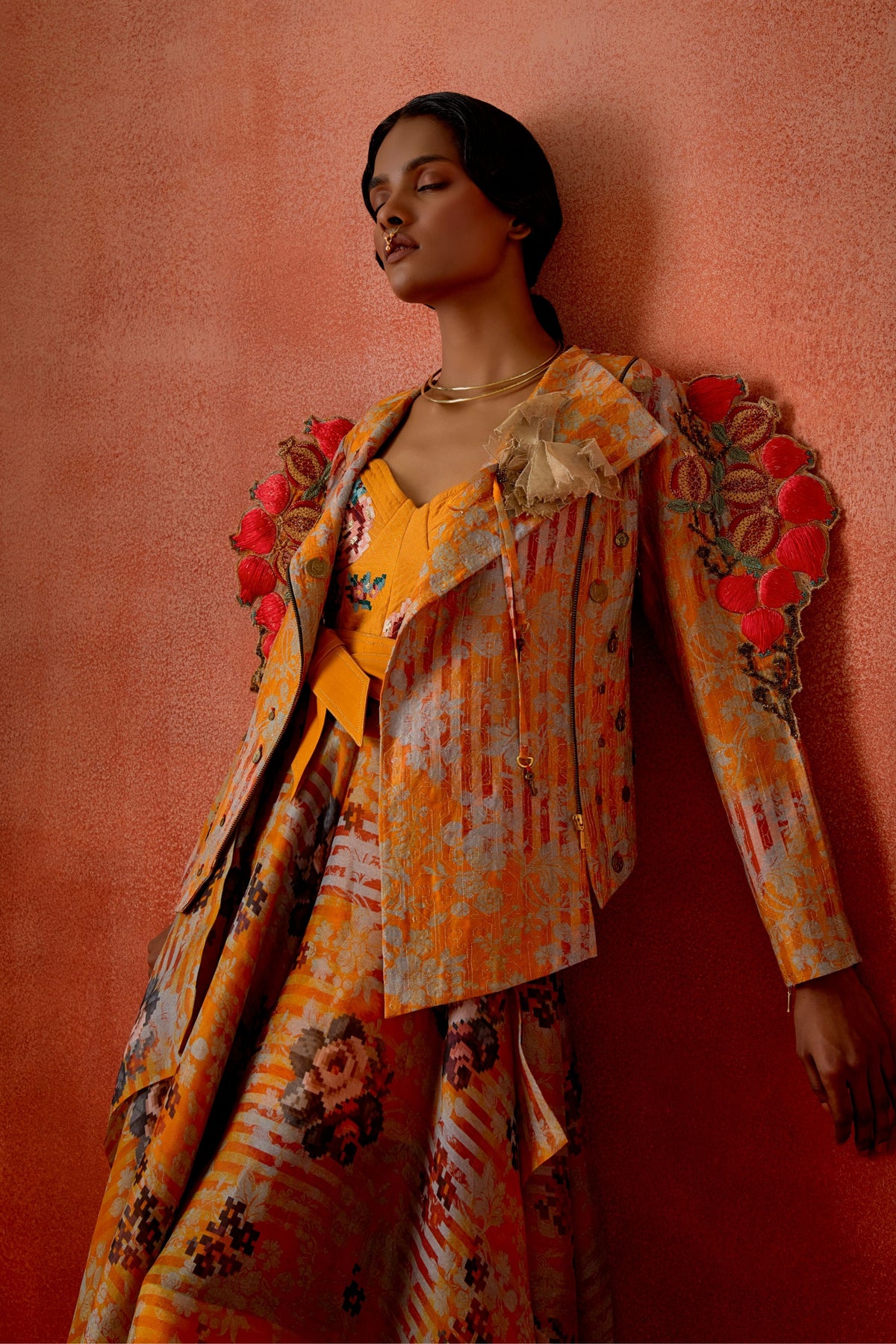 Embroidered Quilted Jacket