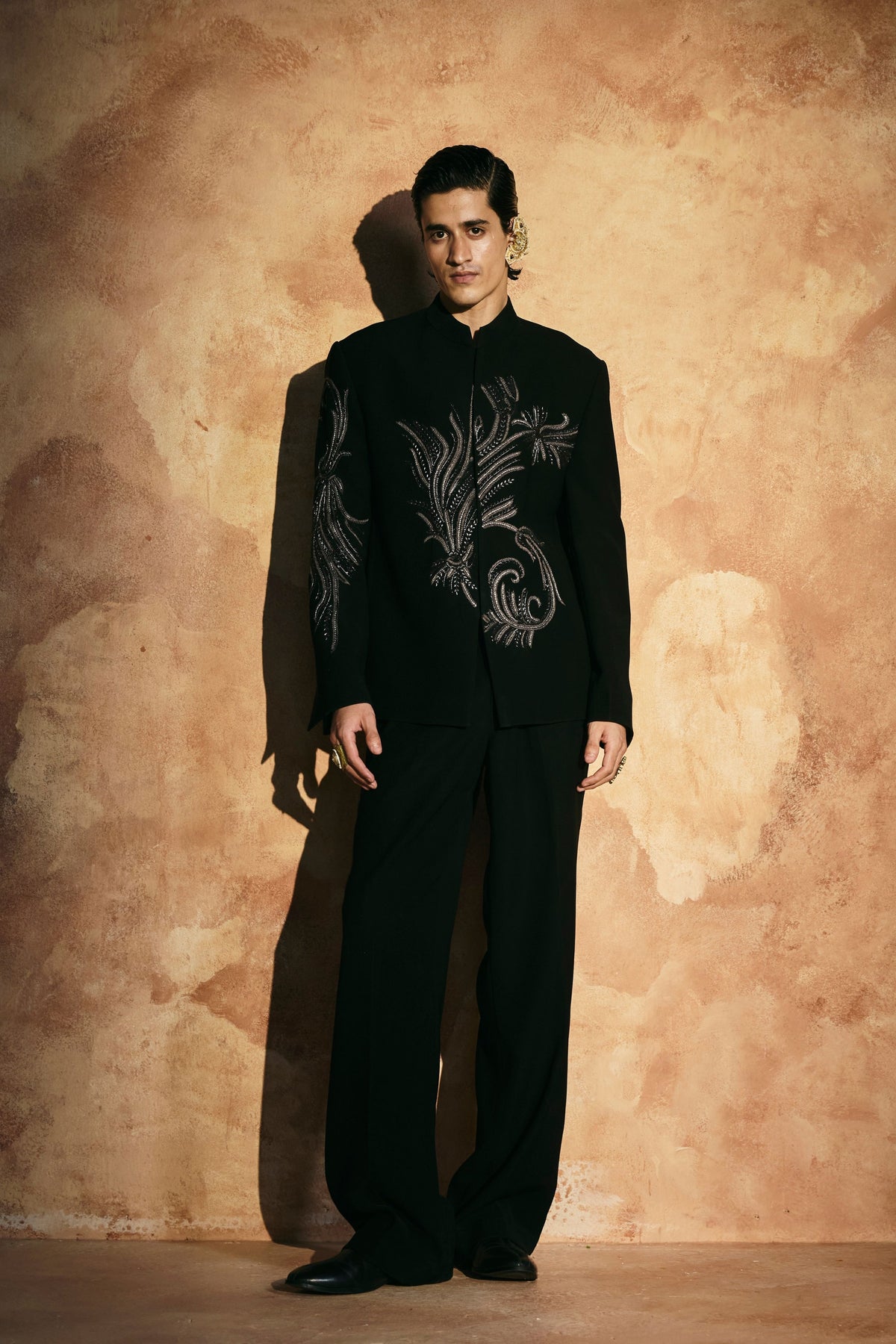 Zardozi Sindh Embroidered Jacket Set