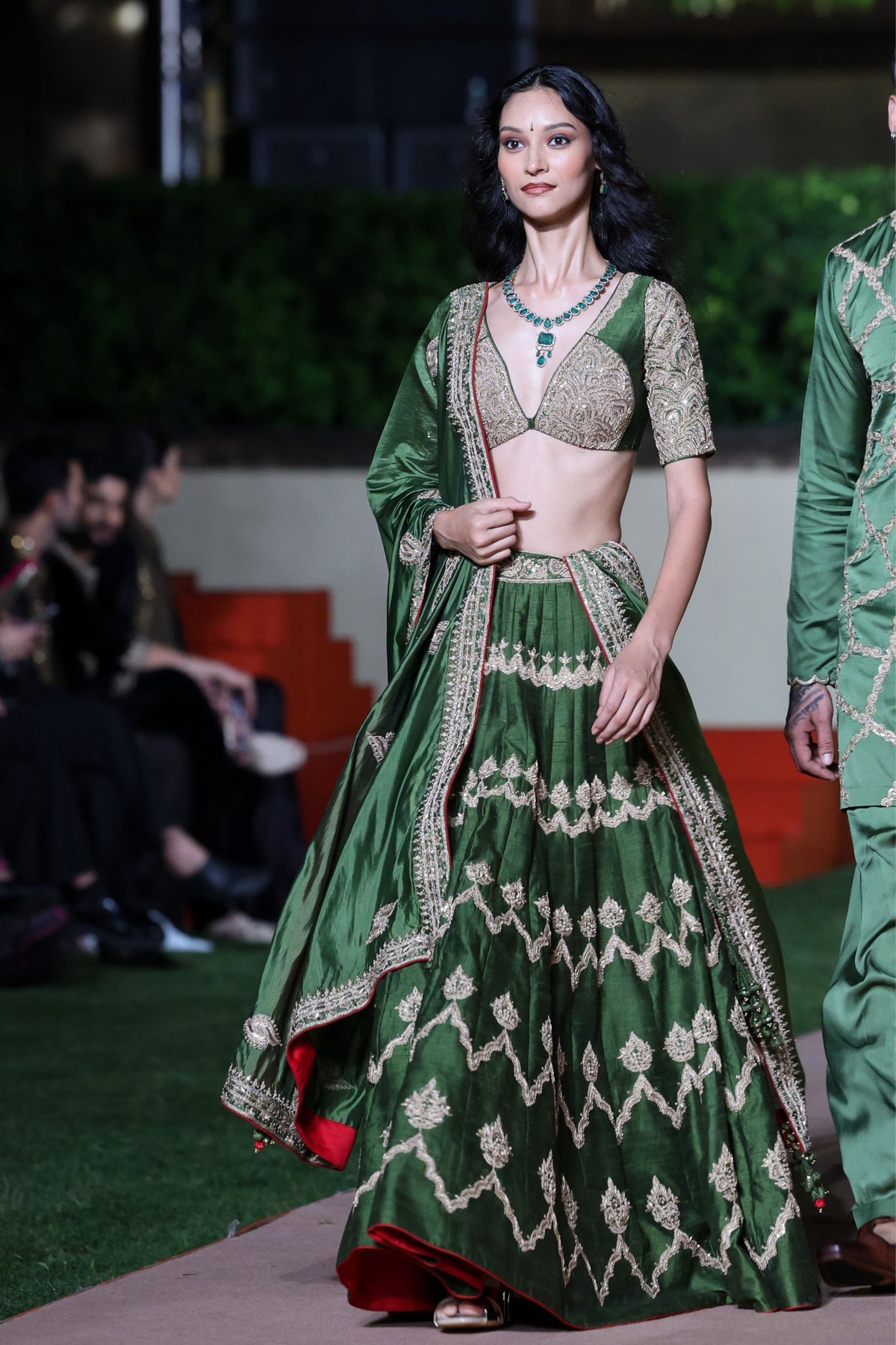 Kaccha Aam  Lehenga Set