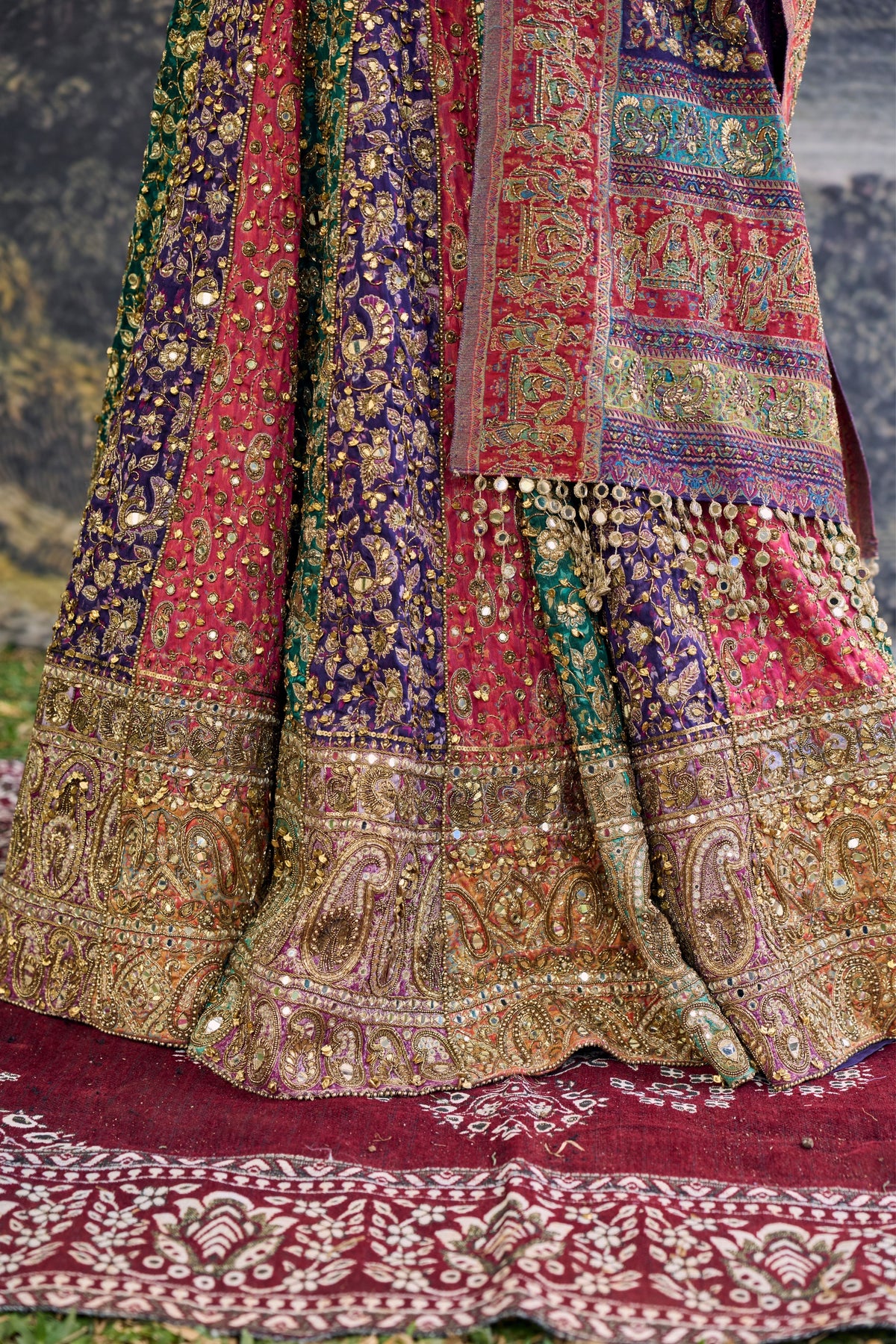 Rang Mahal Jamawar Lehenga Set