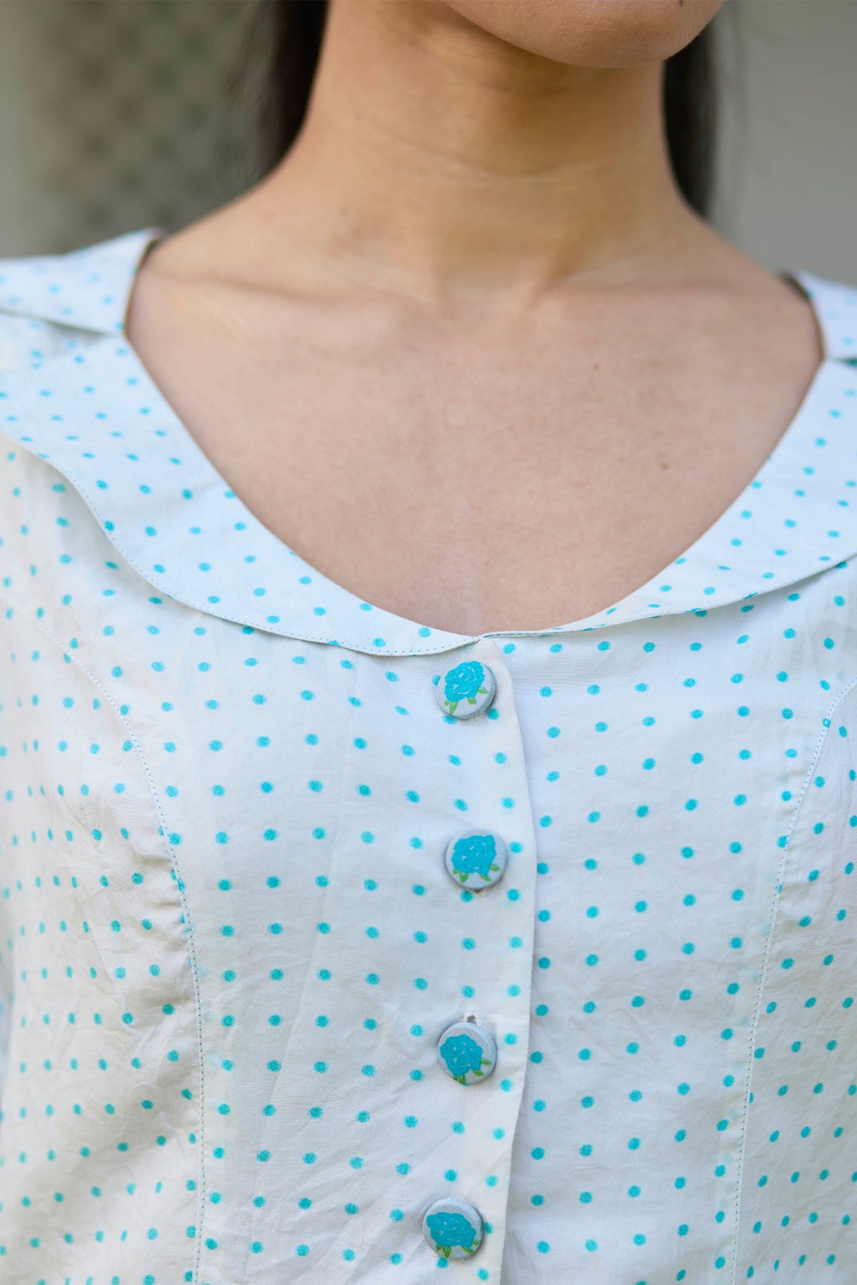 Dew Drops Ivory Blouse