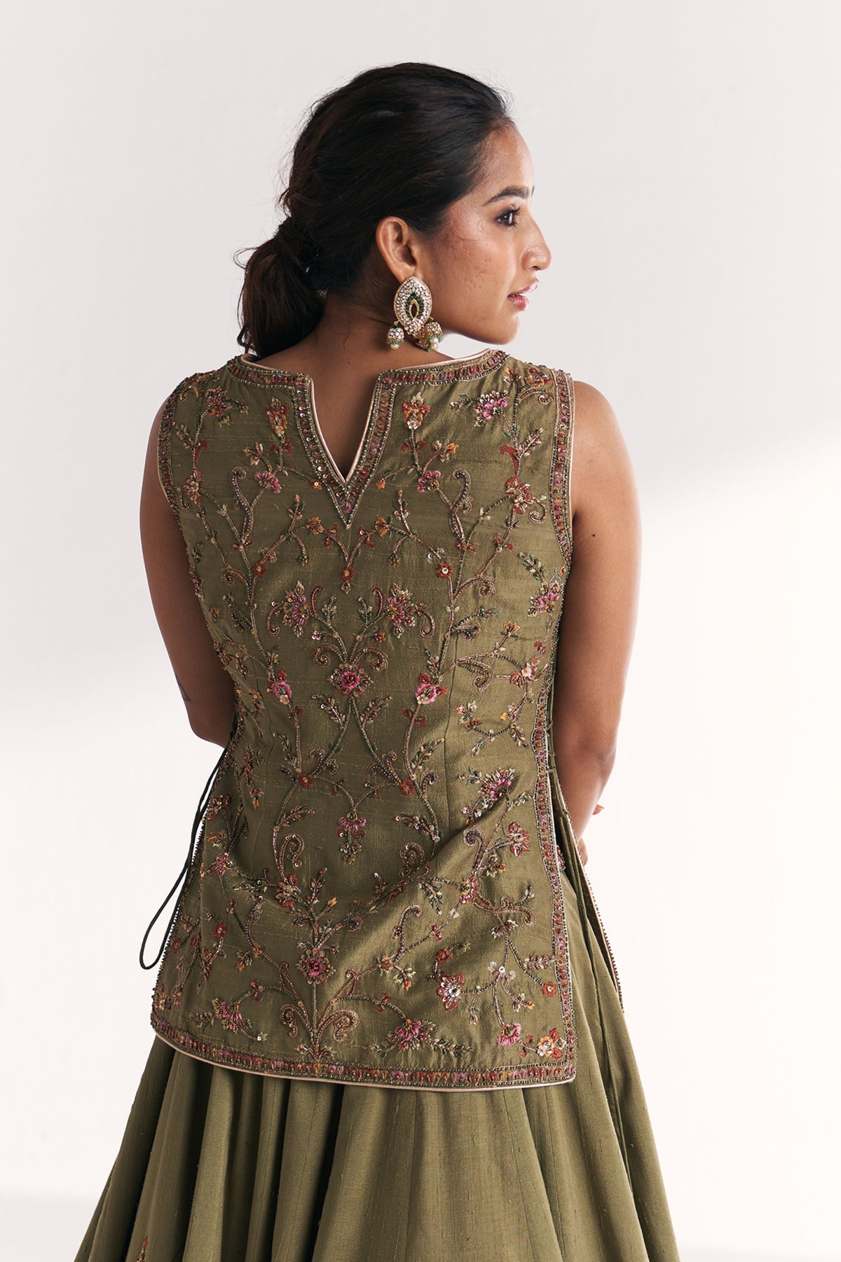 Chandni Green Lehenga Set