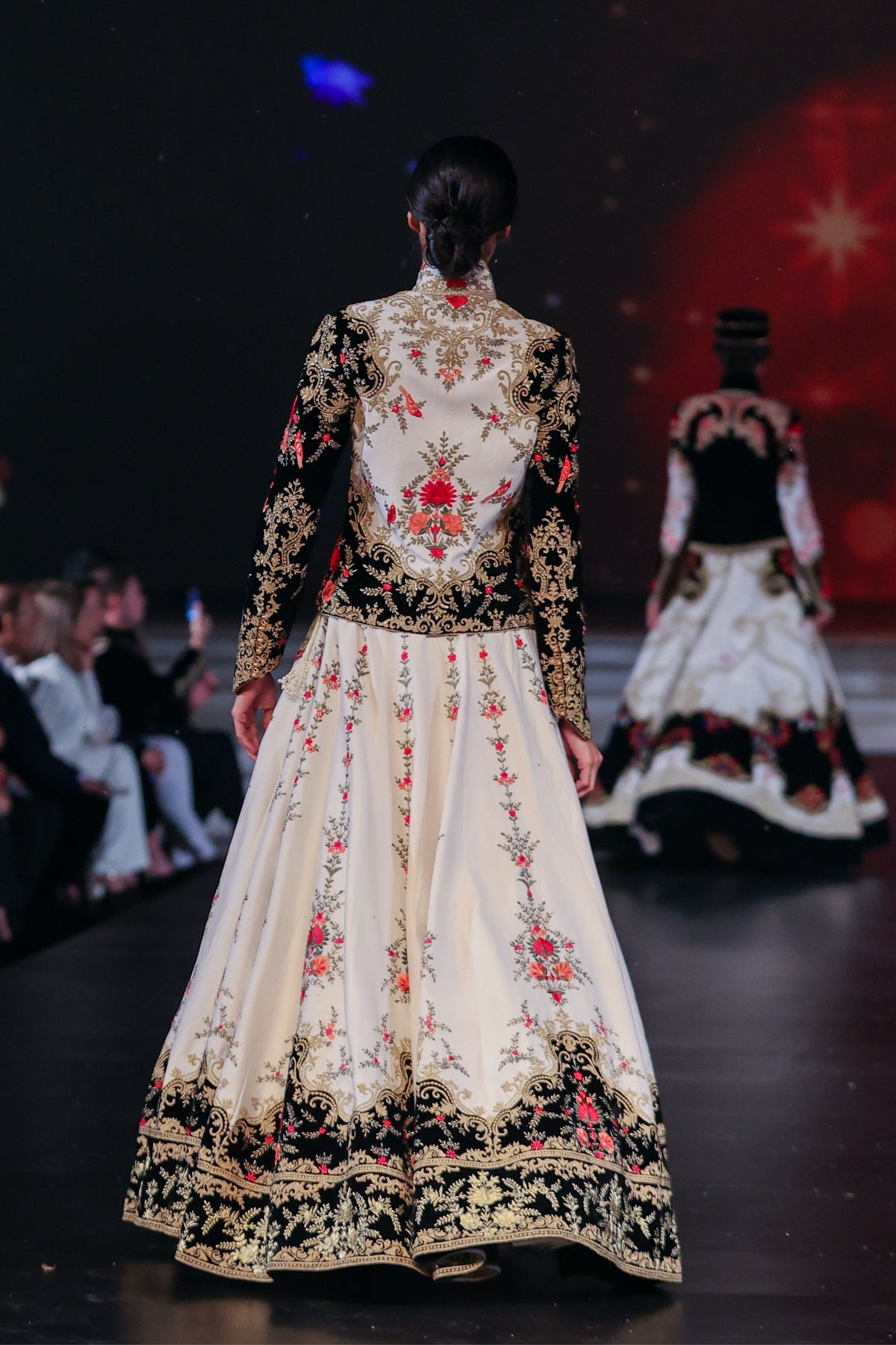 Ivory Chanderi Lehenga