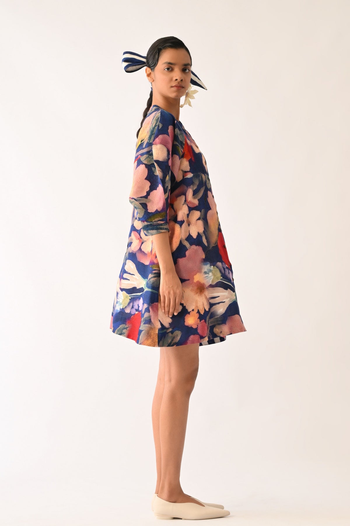 Liberty Rb Sleeve Aline Short Dress